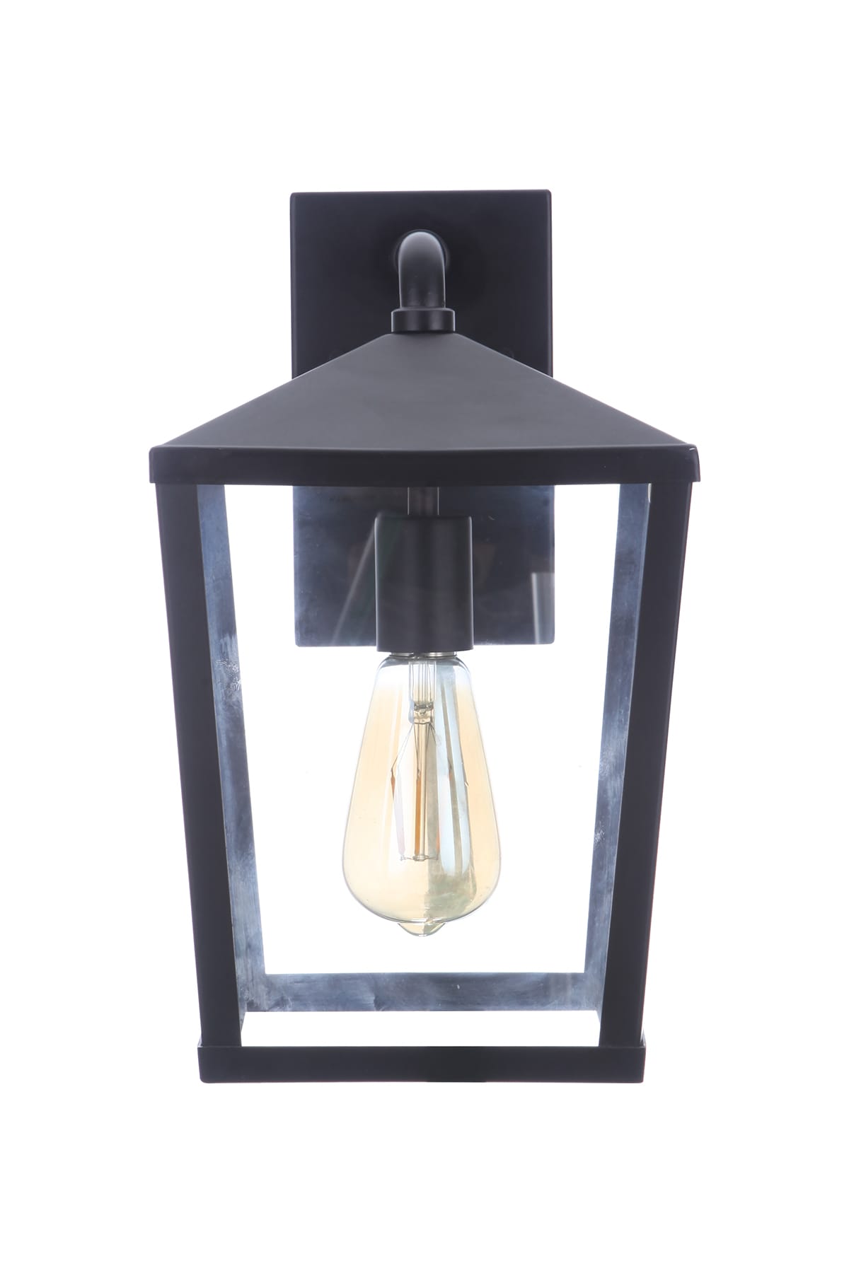 Olsen Midnight Finish Dimmable Outdoor Wall Lantern