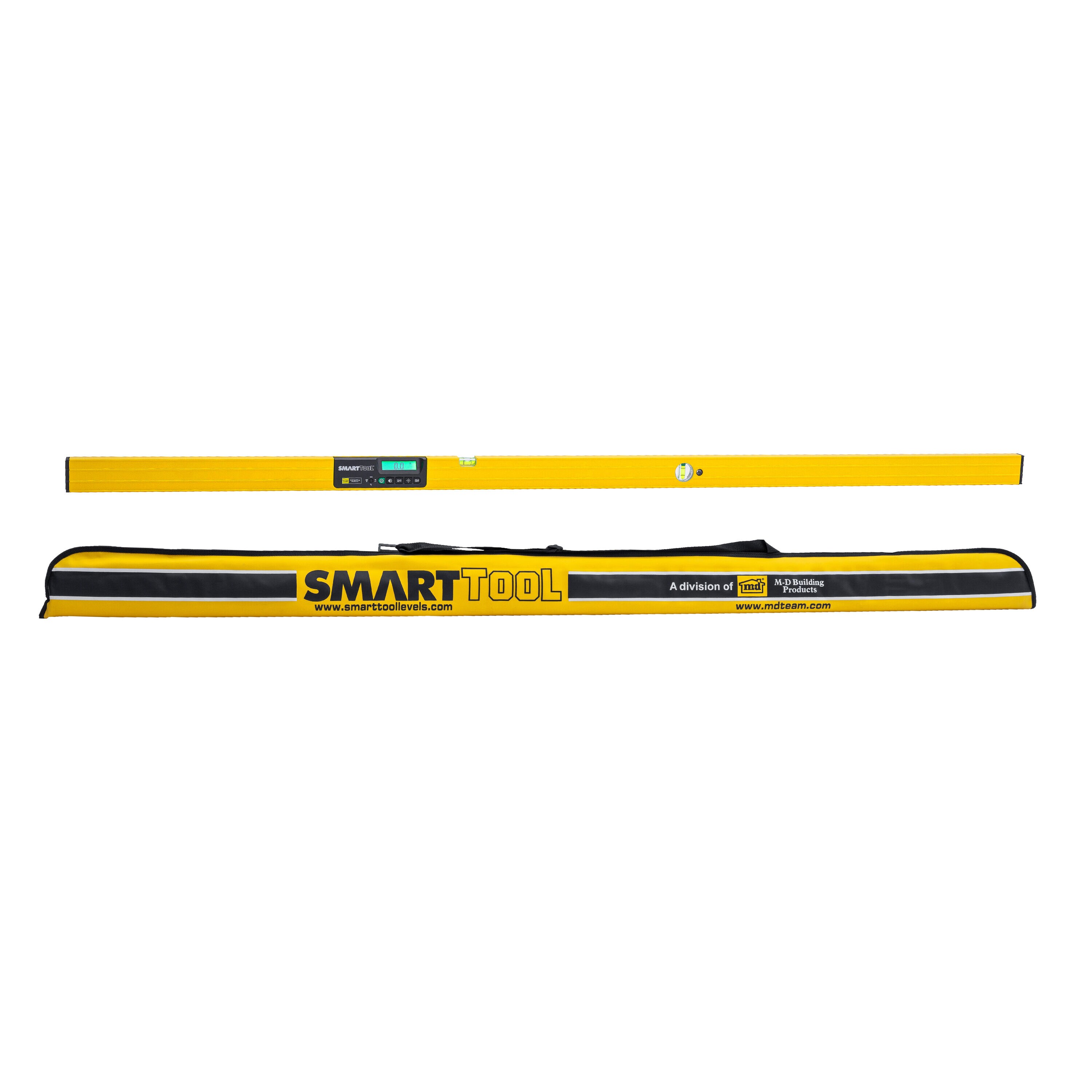 M-D 92683 Aluminum 72.33-Inches 2 Vial Box beam level