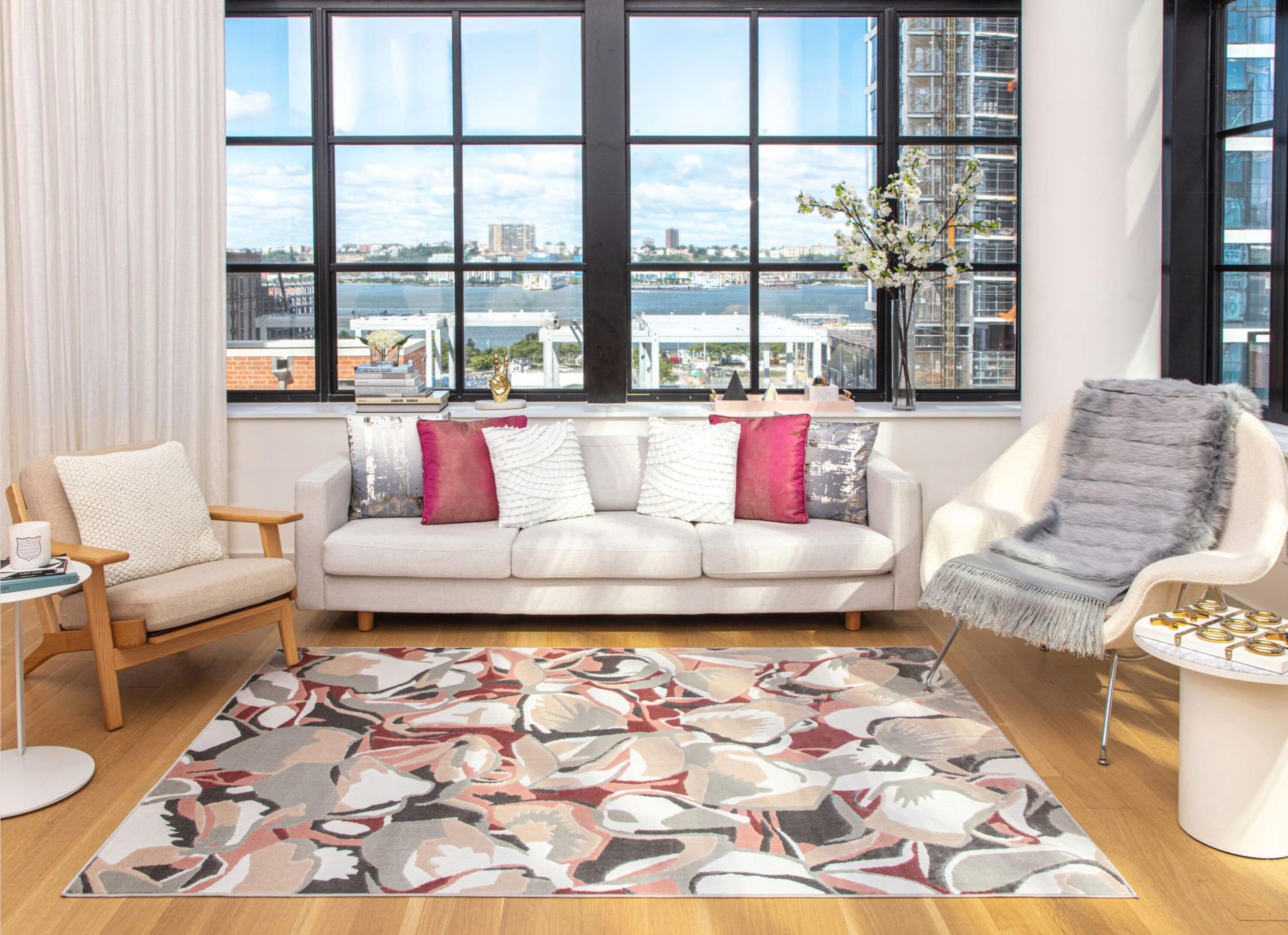 Rugs America 32224 Vera 8 x 10 (ft) Loomed Polypropylene Bright Idea Rectangular Indoor Abstract Area rug