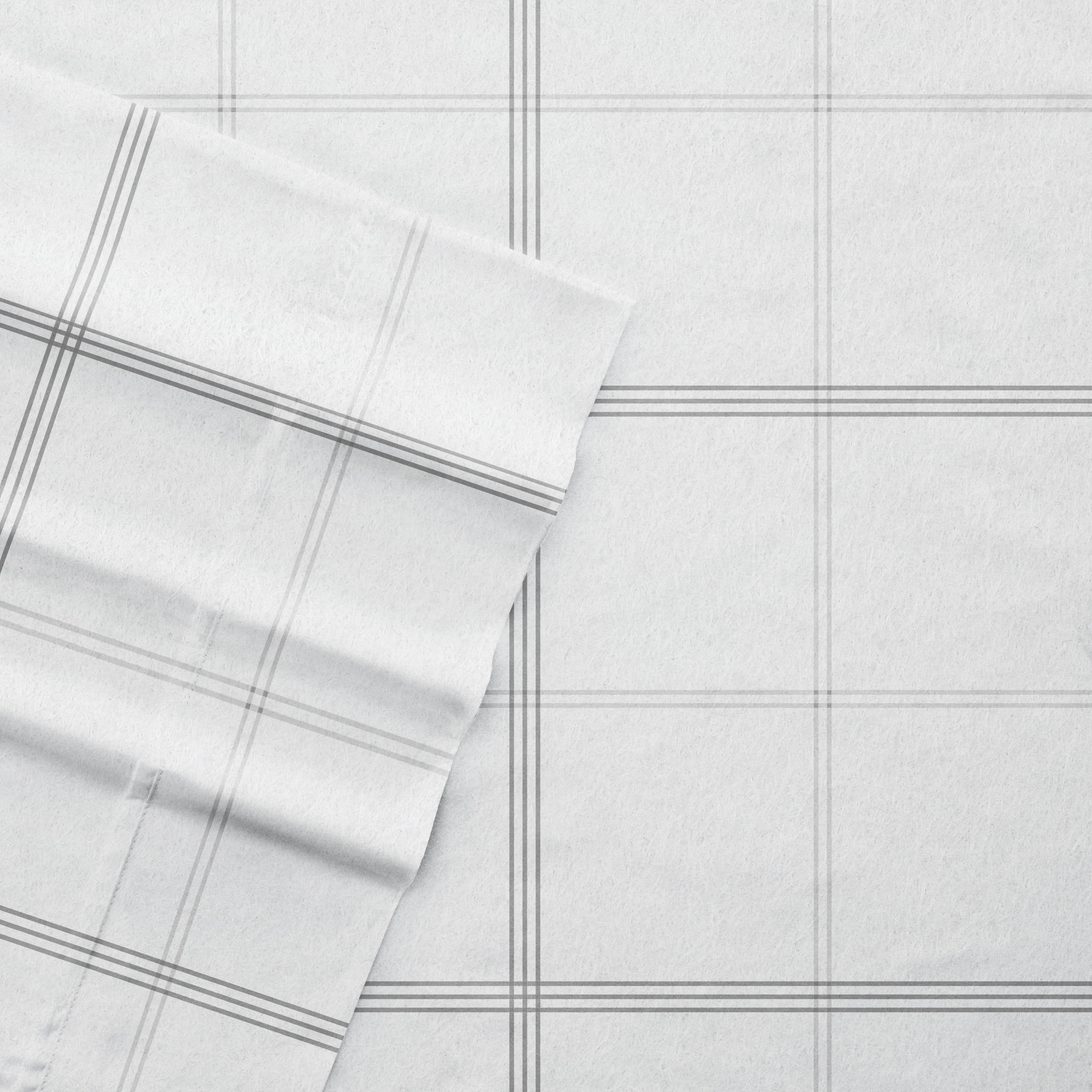 Twin Gray Cotton Flannel Deep Pocket Sheet Set