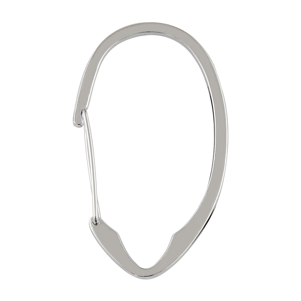 Utopia Alley  Rust-Proof Zinc Shower Curtain Hooks with Clasp Closure Shower Hooks Hangers for Bathroom Kitchen Utensils Curtains Clothing Towels etc - Set of 12 Chrome