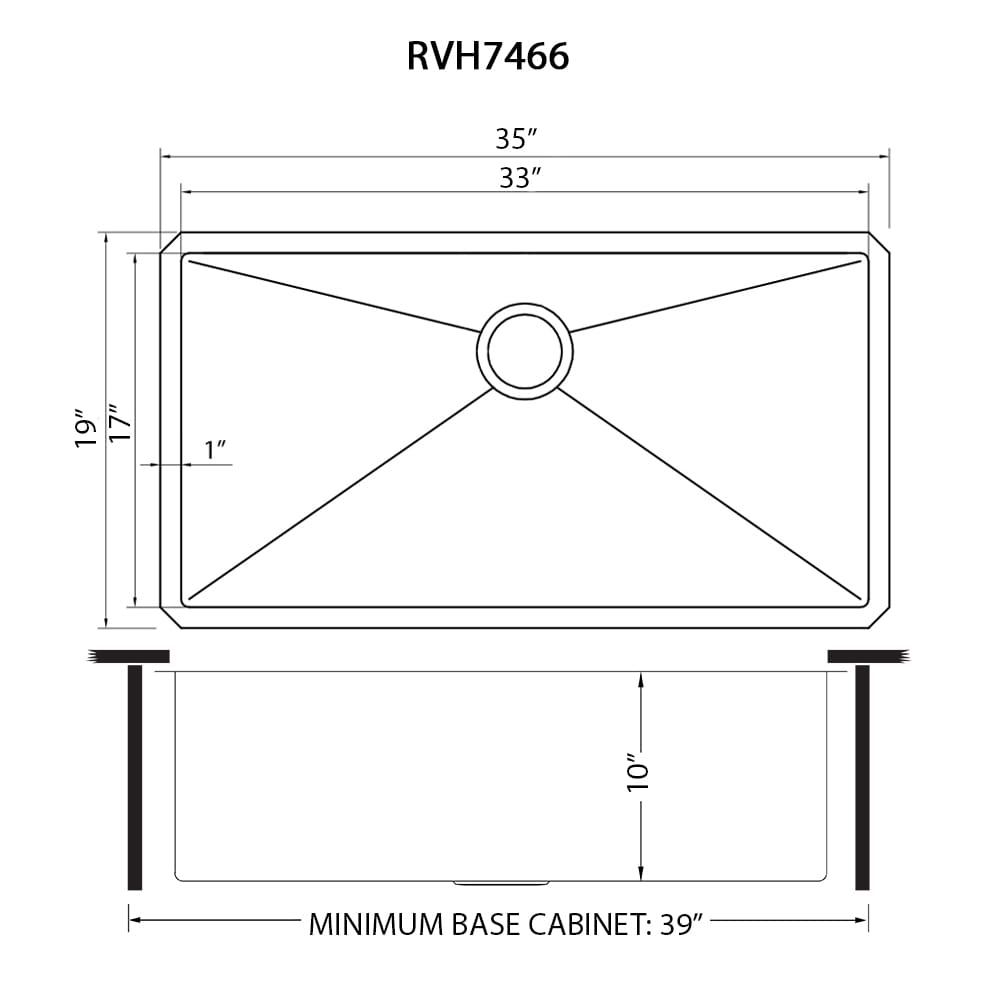 Ruvati RVH7466 Kitchen-Sinks - View #9