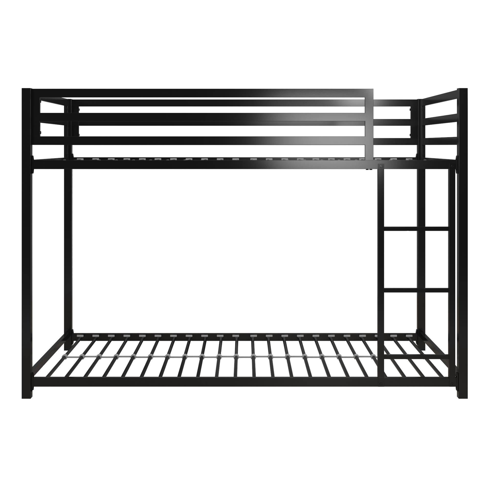 DHP  Miles Metal Twin/Twin Bunk Bed, Black