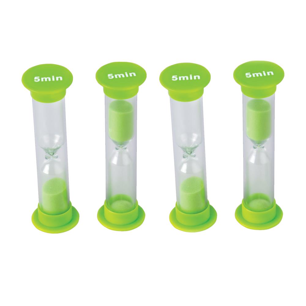 Teacher Created Resources TCR20662-6 5 Minute Sand Timers, Small, 4 Per Pack, 6 Packs