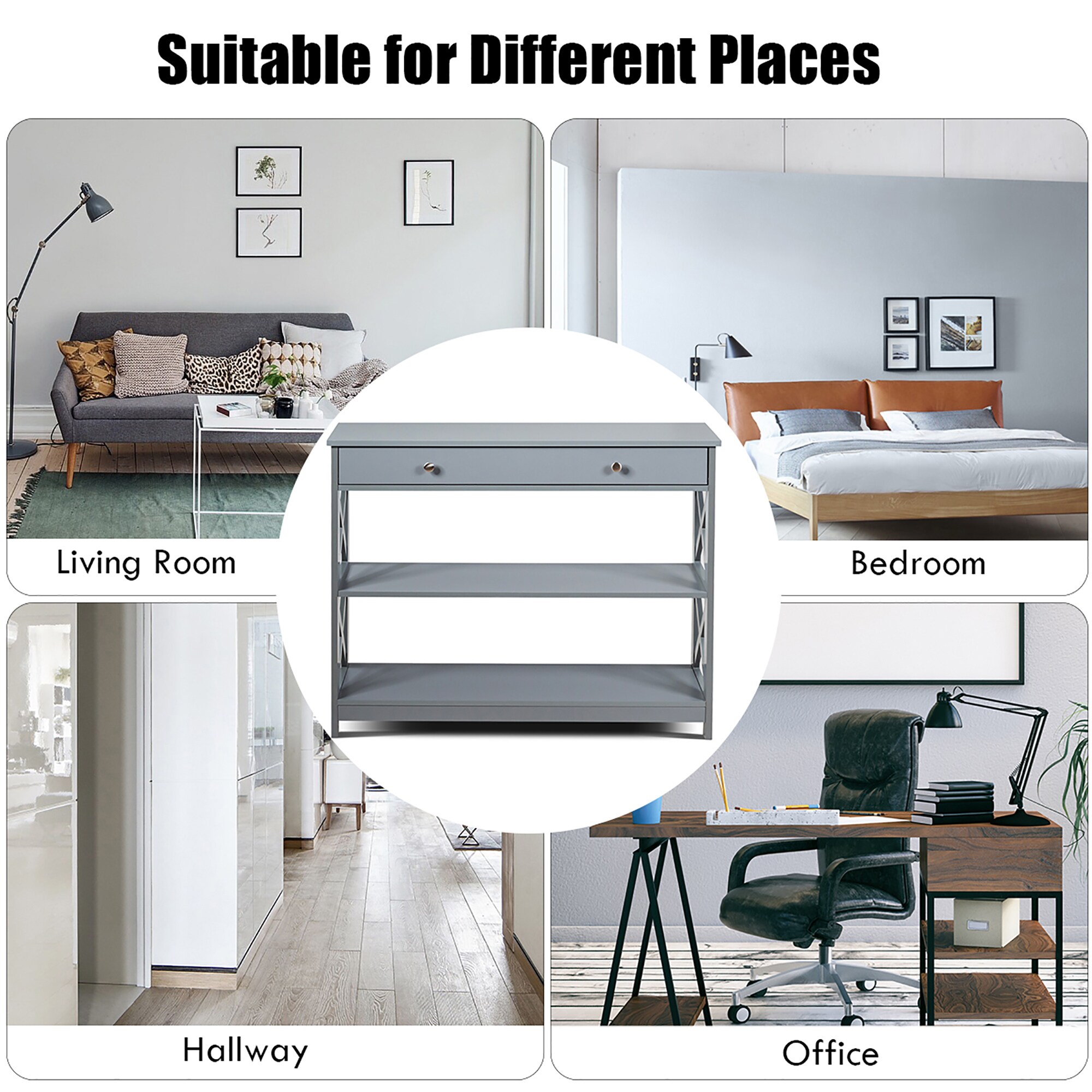 Costway SXL00129 Console-Sofa-Tables - View #4