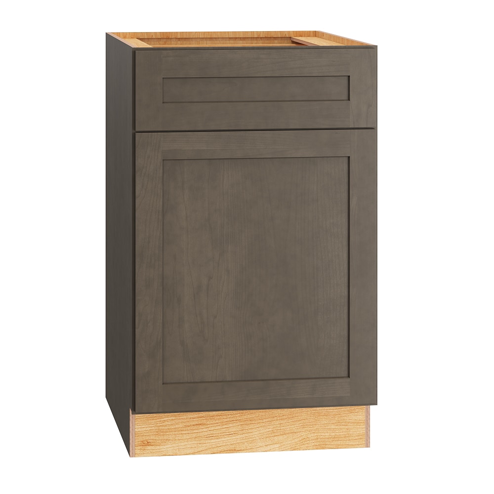 Diamond Express 329 BWB21 Jamestown 21-in W x 34.5-in H x 24-in D Colt Brown Pull-out wastebasket Base Fully assembled Plywood Cabinet (Recessed Panel Shaker)