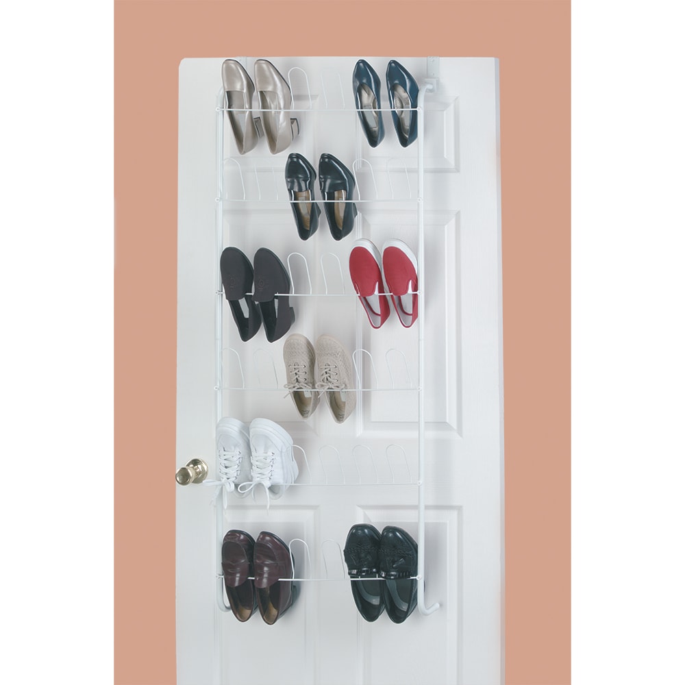 Neu Home 18 Pair Over the Door Shoe Rack, Silver – ShopBobbys