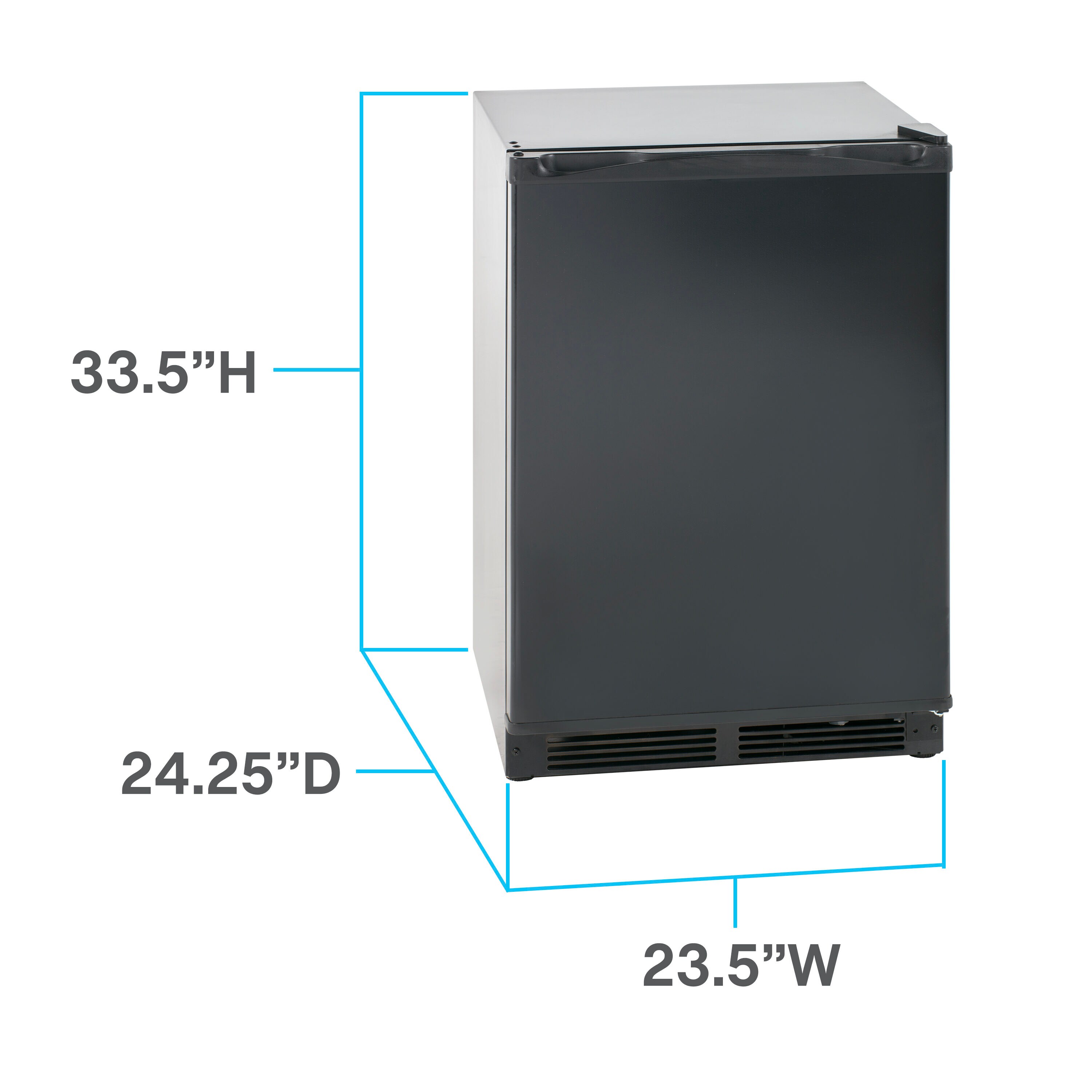 Avanti 4.4 cu. ft. Compact Refrigerator, Mini-Fridge, in Stainless Steel  (RM4436SS)