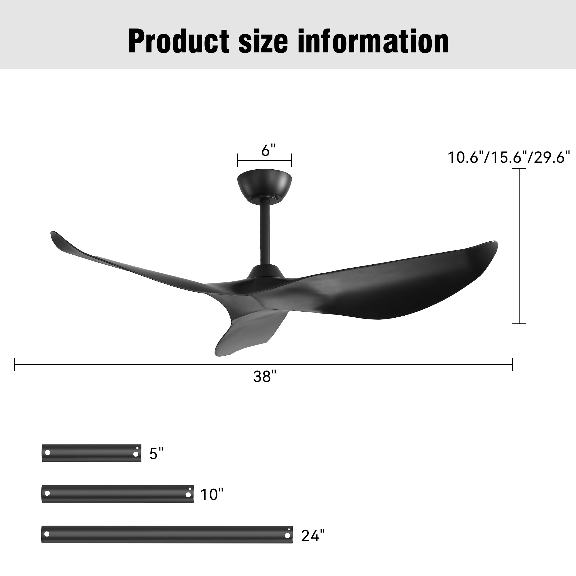 SINOFURN SYB570111BK Ceiling-Fans - View #3