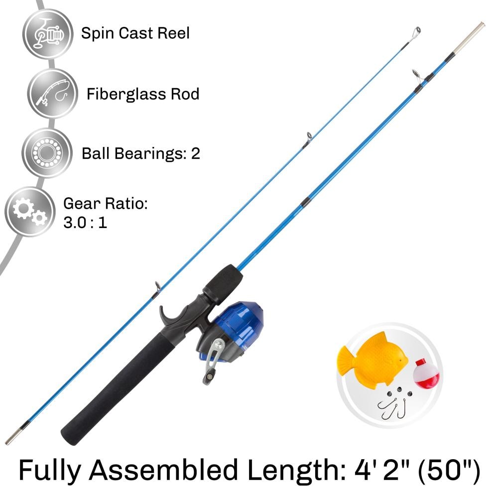 5ft Fishing Rod with 2000 size reel School Holiday promo!!, Sports  Equipment, Fishing on Carousell