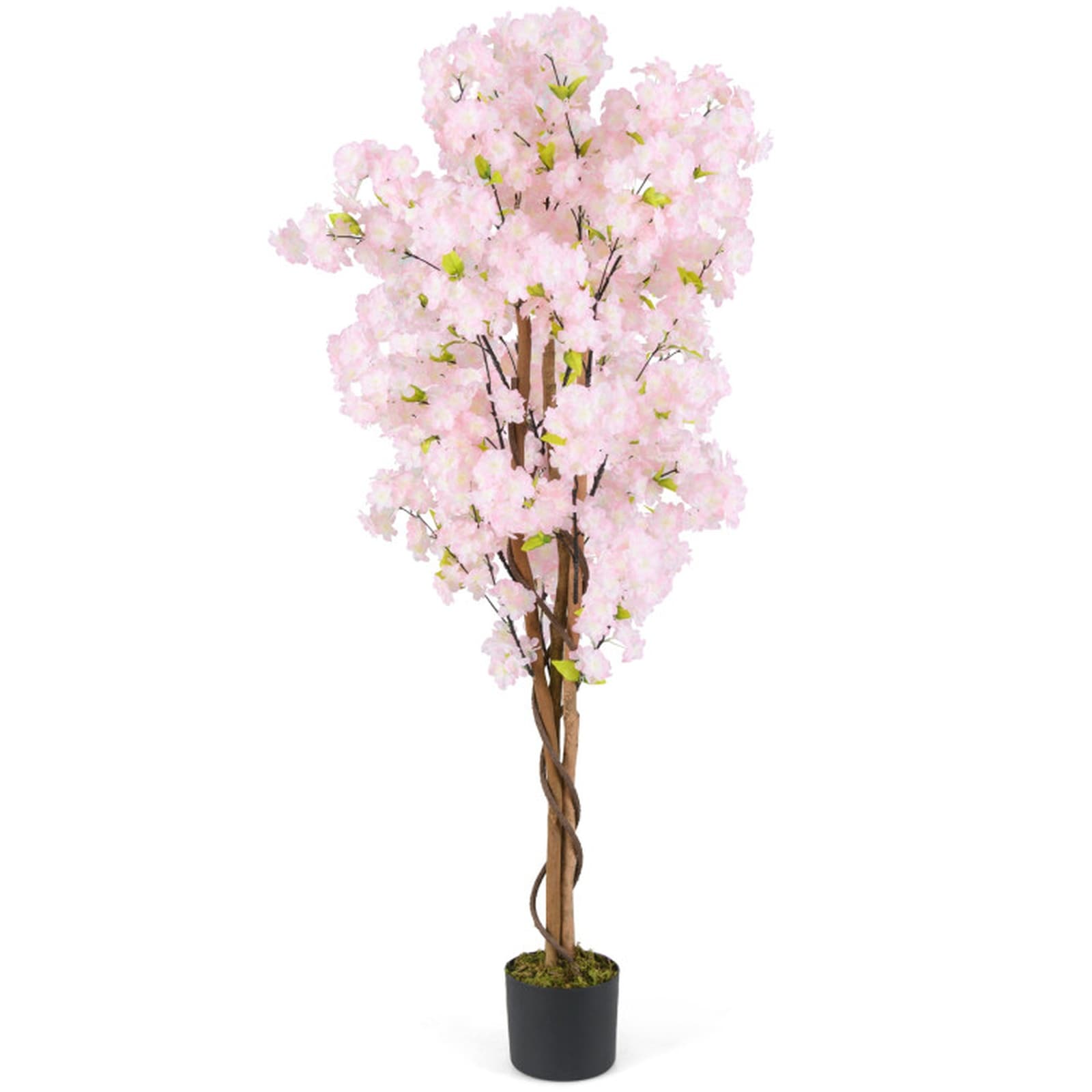SUGIFT 5-ft Tall Artificial Cherry Blossom Tree with 972 Pink