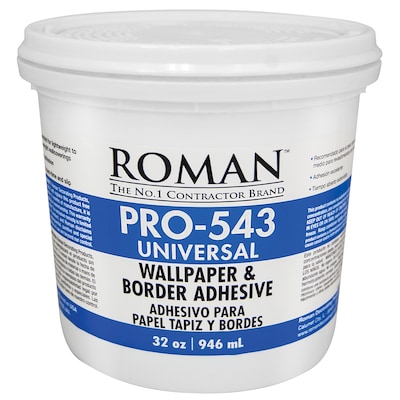 Roman PRO-543 32-oz Liquid Wallpaper Adhesive in the Wallpaper Paste  department at 