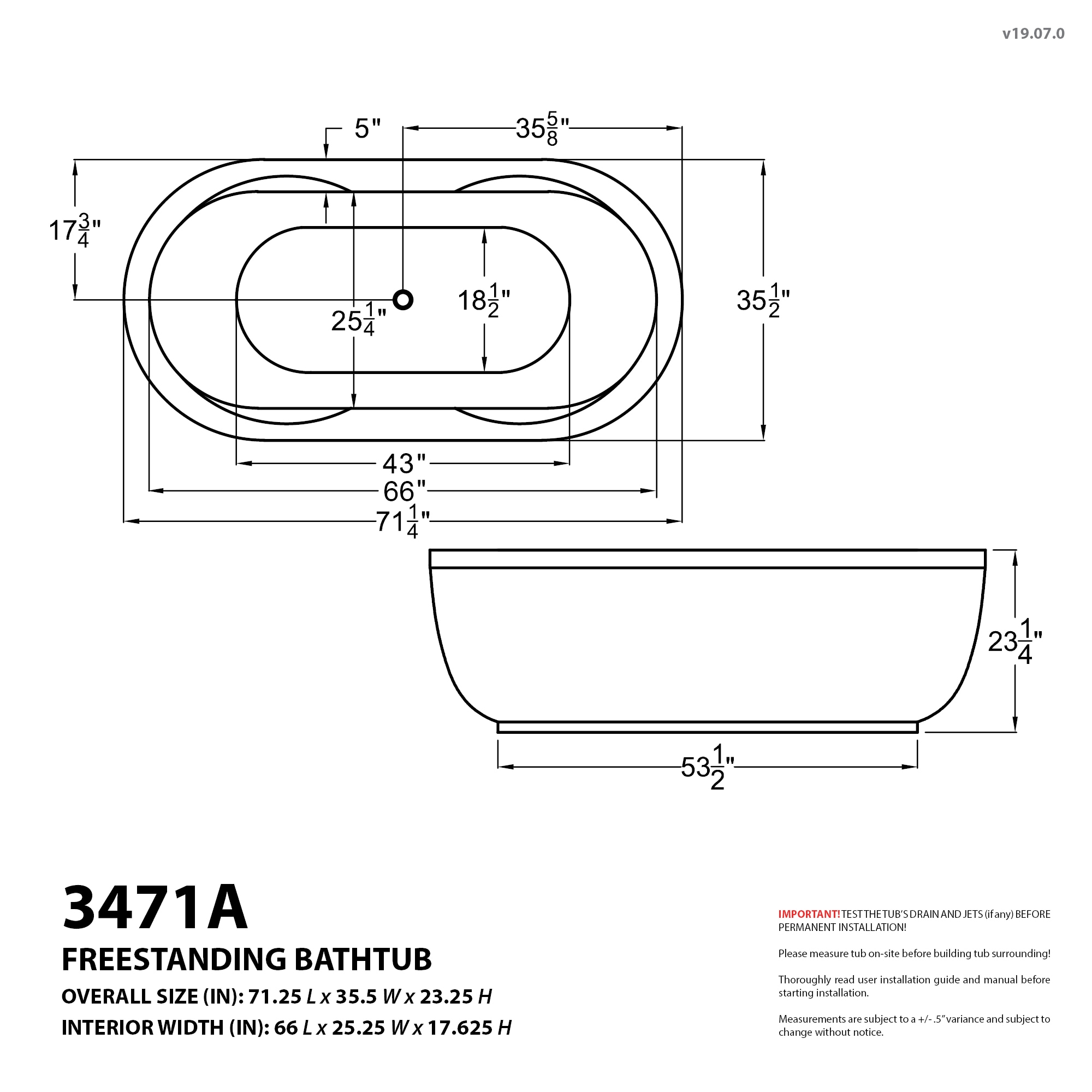 Endurance LSR3471AW bathtubs - View #4