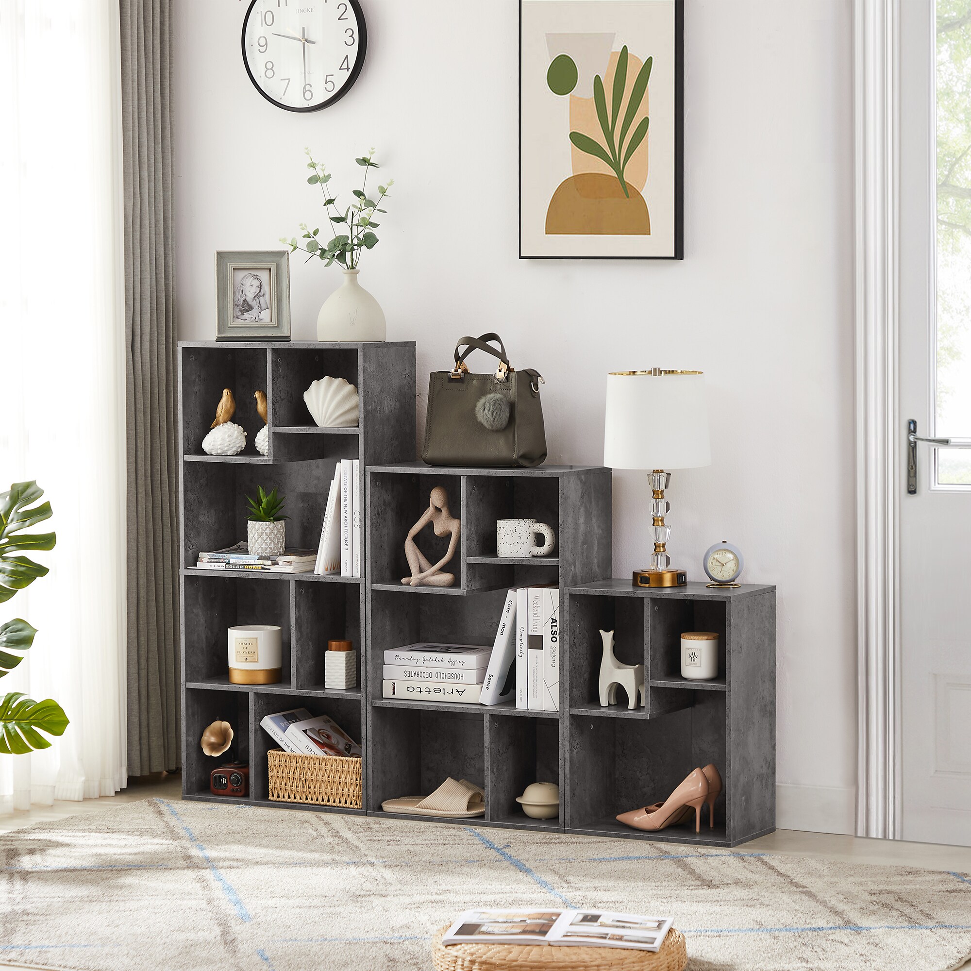 Vecelo LOE-B10-GRY bookcases - View #7