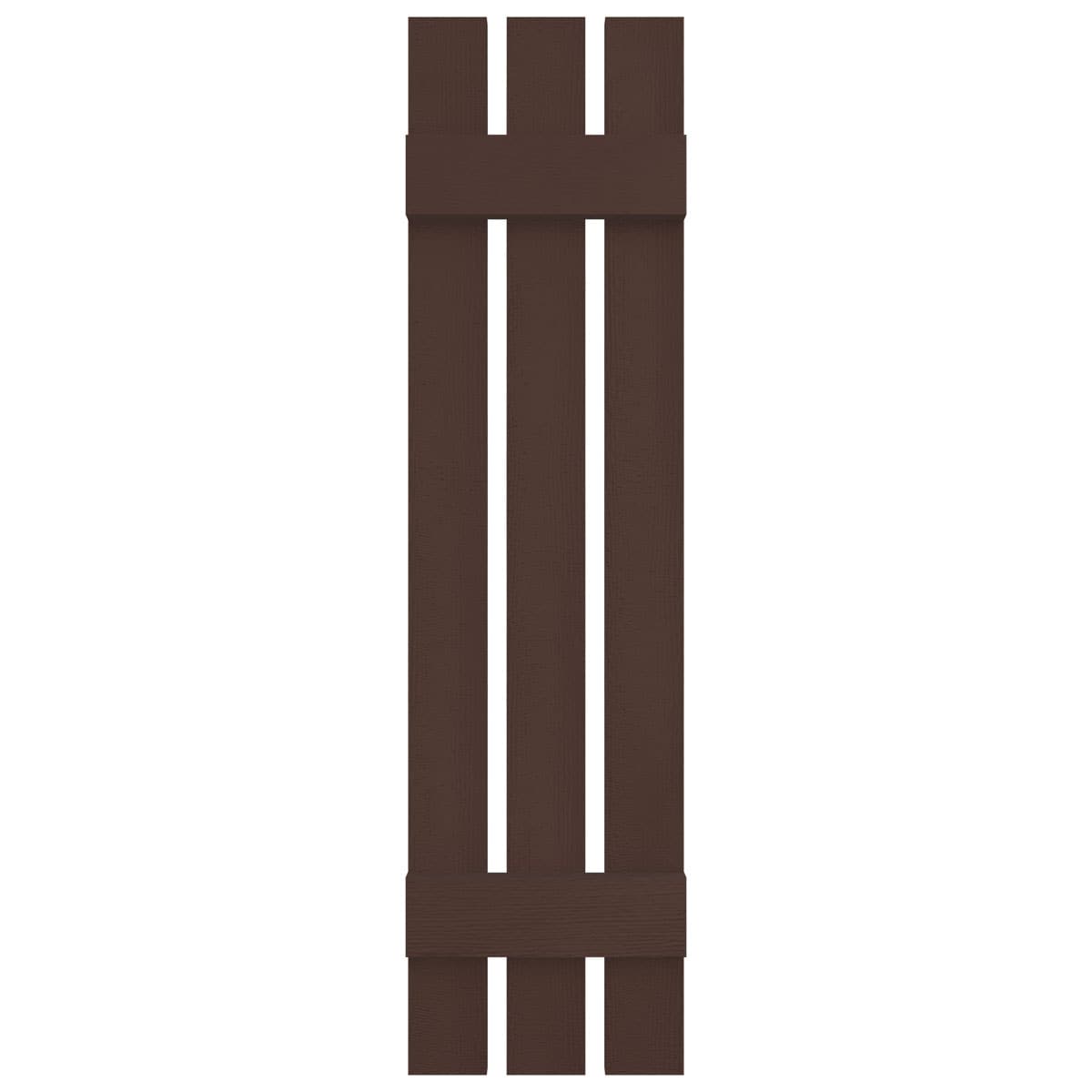 Ekena Millwork LS3S12X04700FB 12-in W x 47-in H Federal Brown Board and batten Spaced Exterior Shutters ( 2 -Pack )