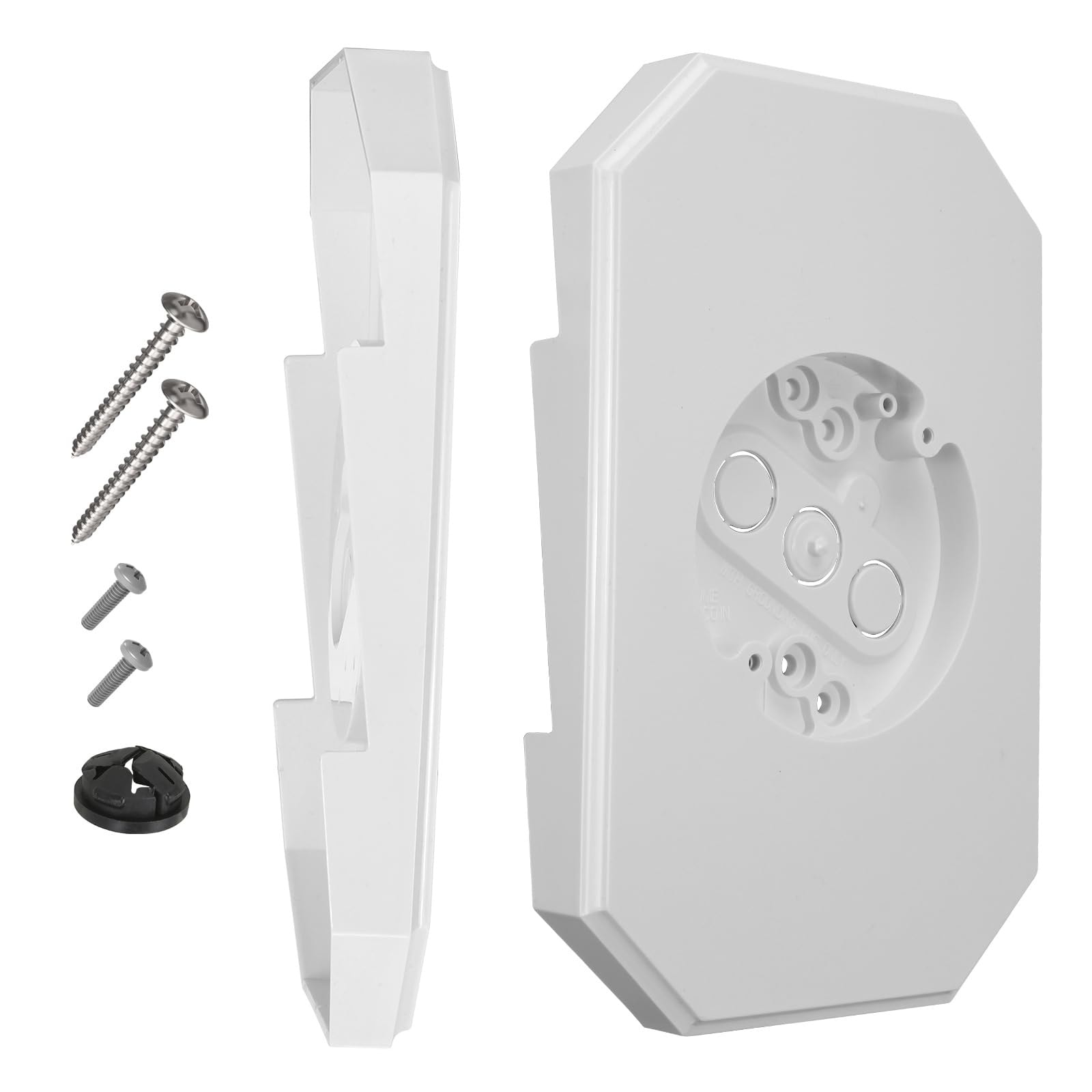 Etokfoks - Vinyl Siding Mounting Block with Electrical Box for 1 2 in Lap and 4 in Siding Painta...
