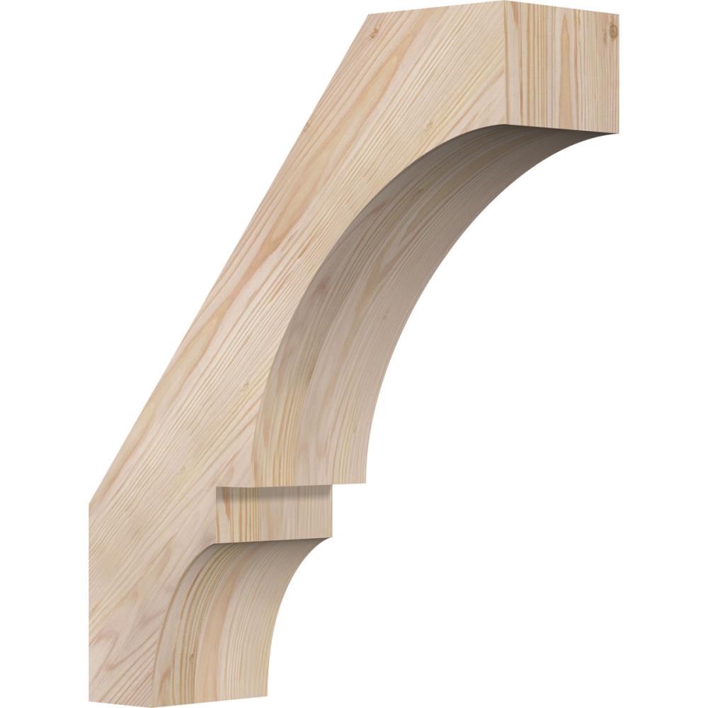 Ekena Millwork BRC06X18X22BOA00SDF 5-1/2-in x 18-in x 22-in Douglas Fir Unfinished Wood Balboa Smooth Knee Brace