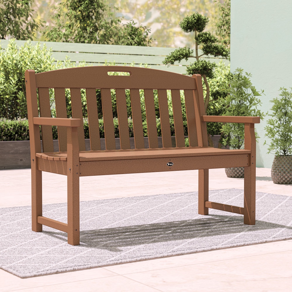 Trex Outdoor Furniture TXB48TH Yacht Club 47.5-Inches W x 36.0-Inches H Tree House Plastic Garden Bench