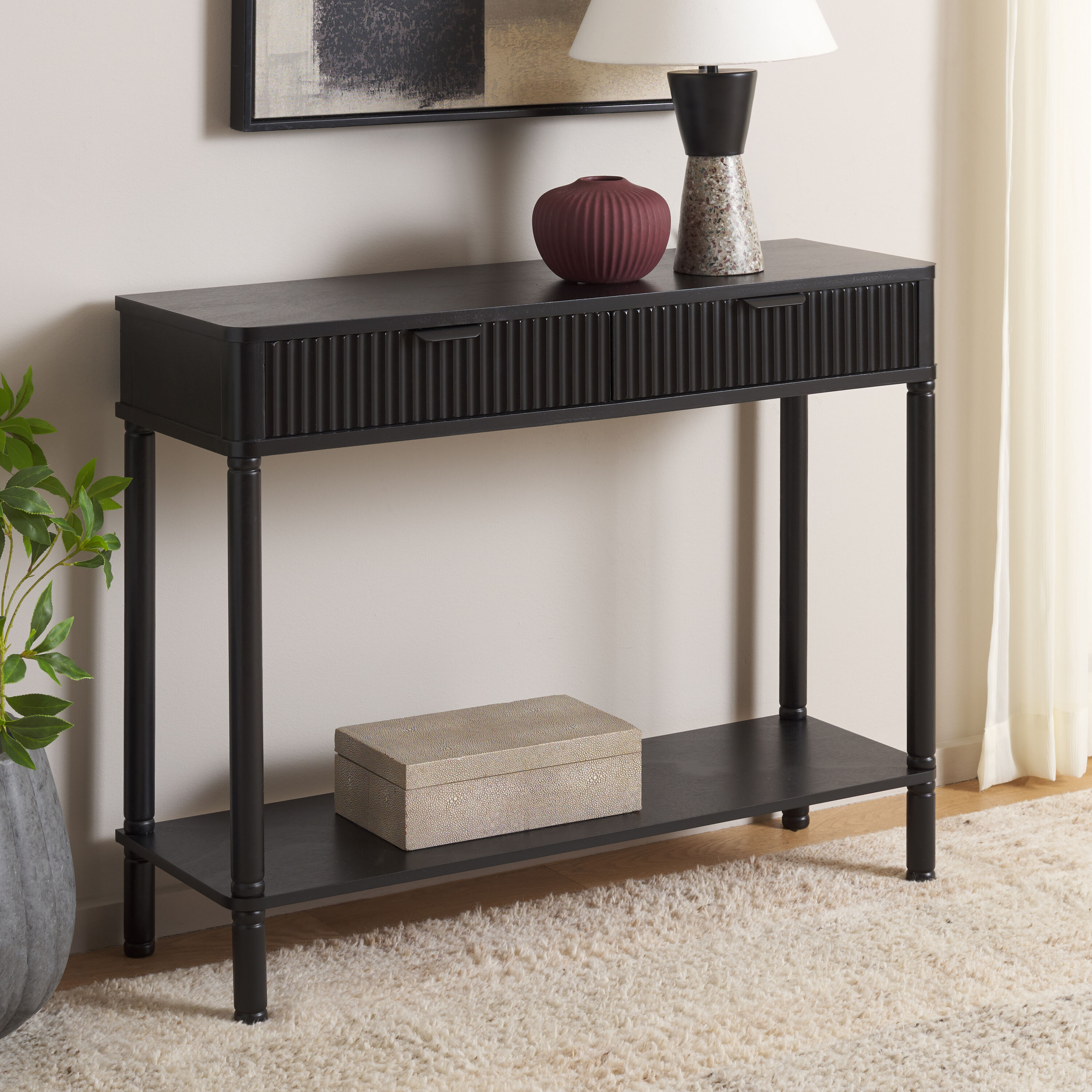 Safavieh CNS5737B Modern Unfinished Console table