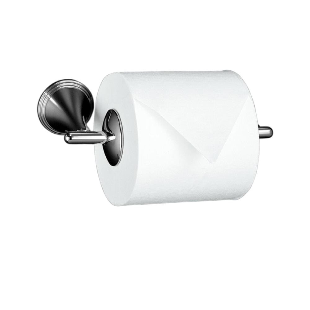 KOHLER Finial Polished Chrome Wall Mount Pivot Toilet Paper Holder at ...