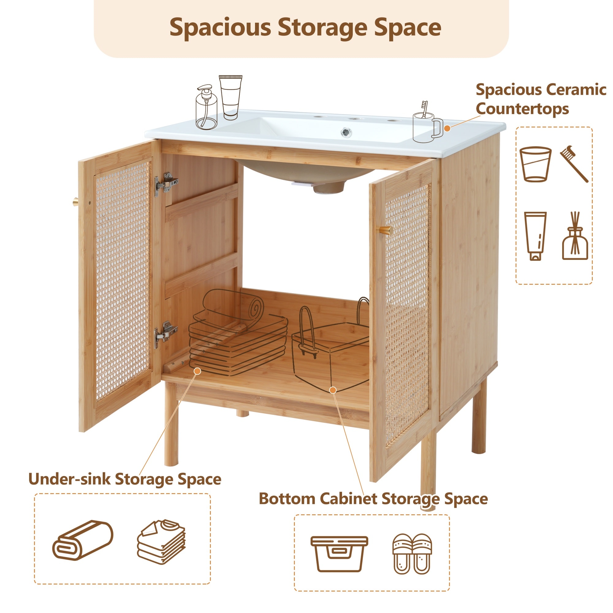 Homy Casa BVNO-W30-OK Bath-Vanity-Combo - View #5