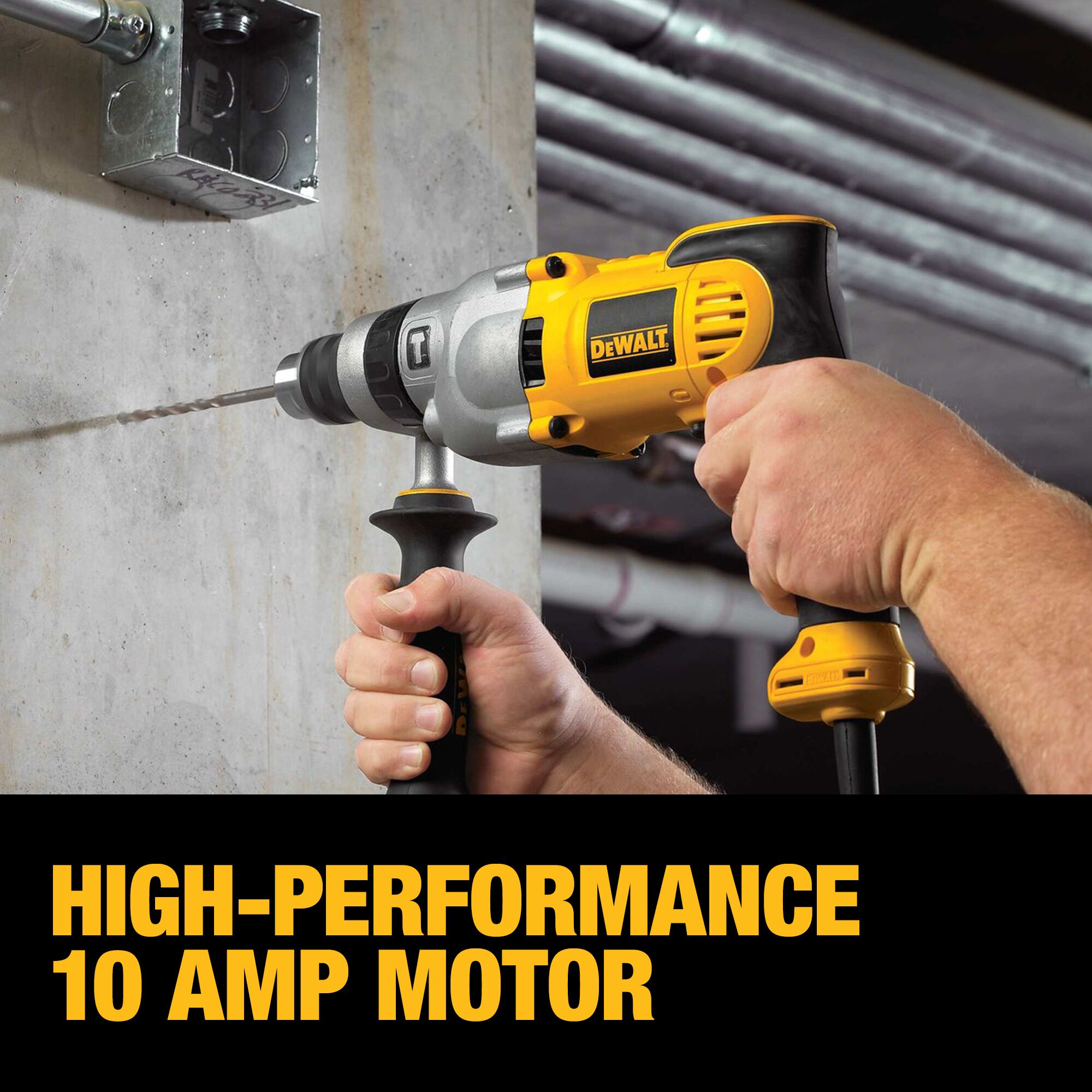 DEWALT 1/2-in Variable Hammer Drill in the Hammer Drills department at Lowes.com