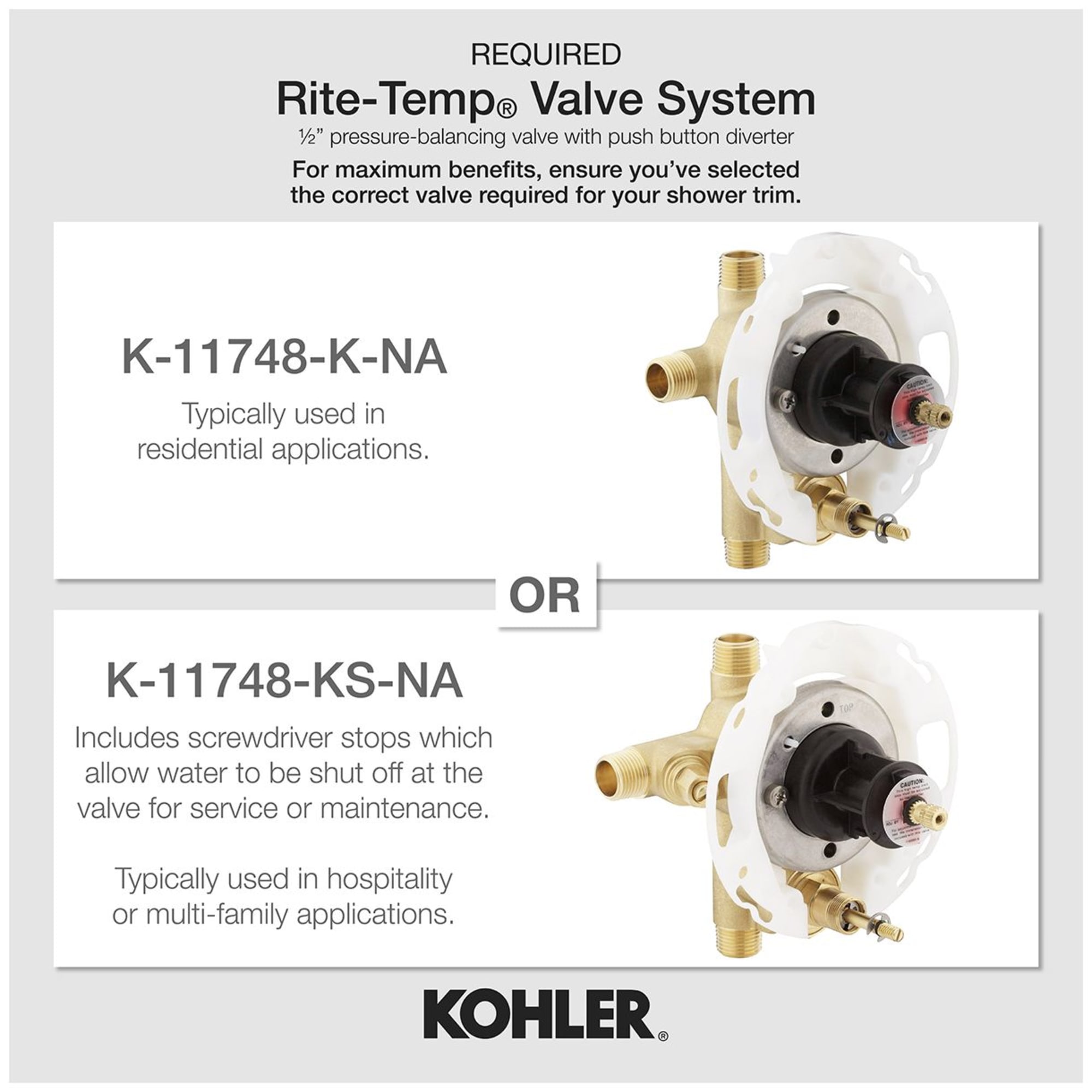 KOHLER K-T97019-4-CP Shower-Handles - View #3