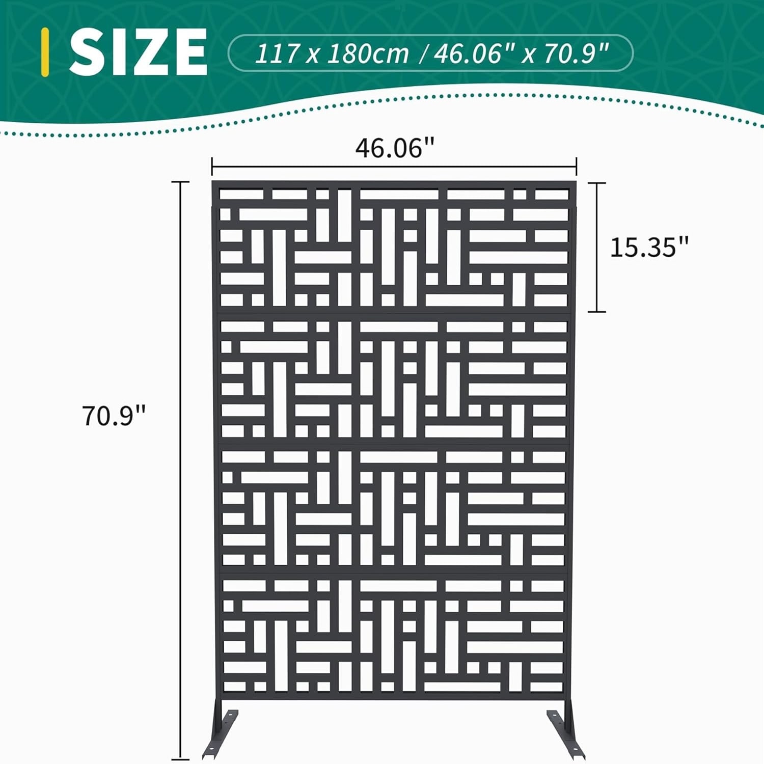 Garvee OBB66-77 Outdoor-Privacy-Screen - View #2