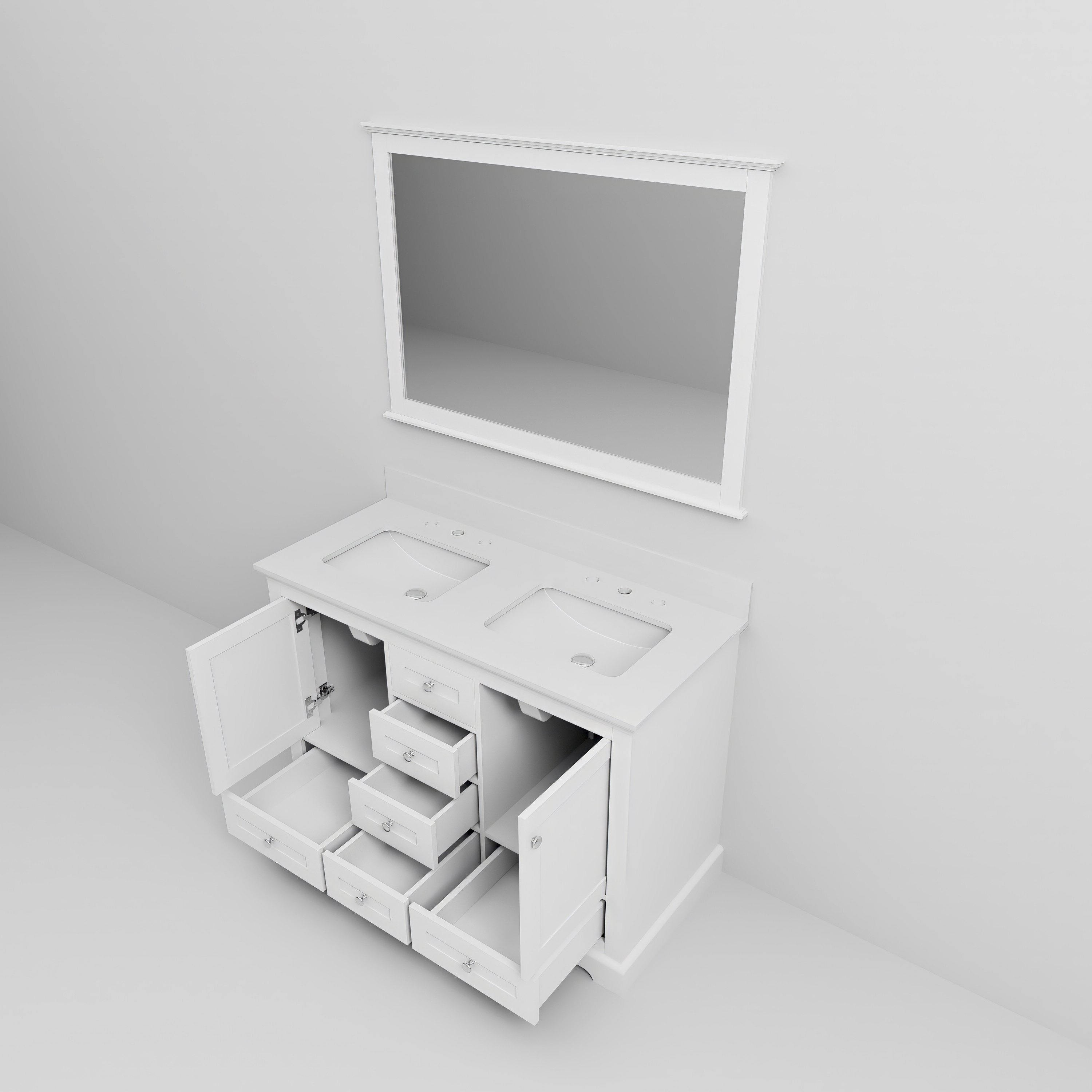 Lexora LD342248DAWQM46 Bath-Vanity-Combo - View #13