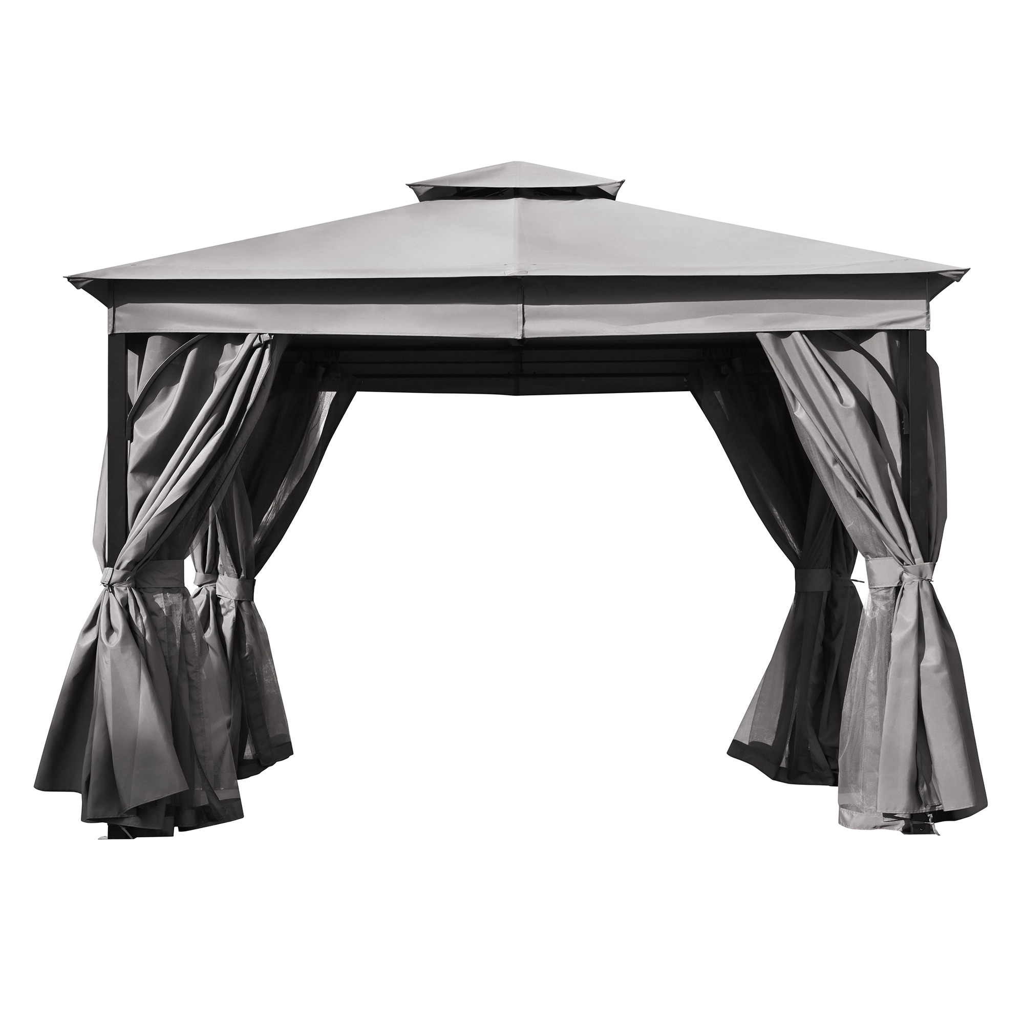 SINOFURN SYB260042GY Wood-Resin-Gazebos - View #8