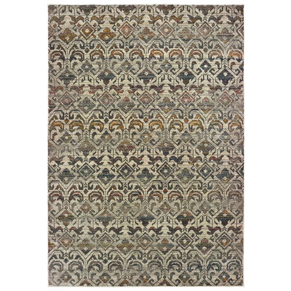 Archer Lane 133MAN0W6L Beaumont 7 x 10 Ivory Indoor Geometric Area Rug