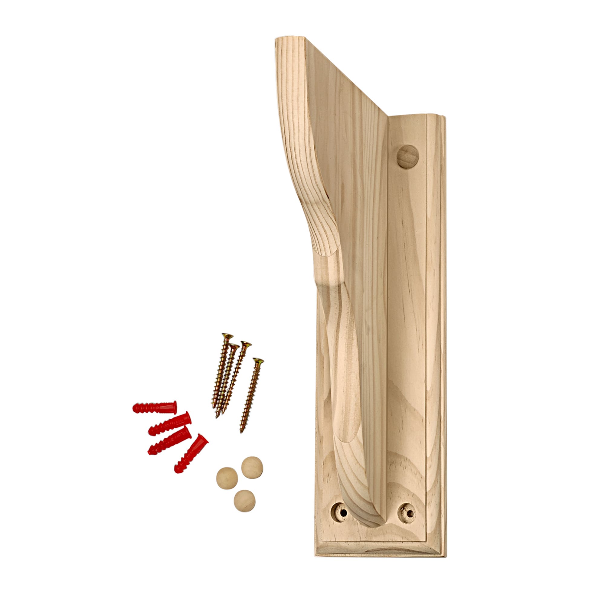 Waddell 1352 Pine Brackets w/ Hardware 3/4-in x 11-1/4-in x 7-3/4-in Pine Brown Wood Standard bracket
