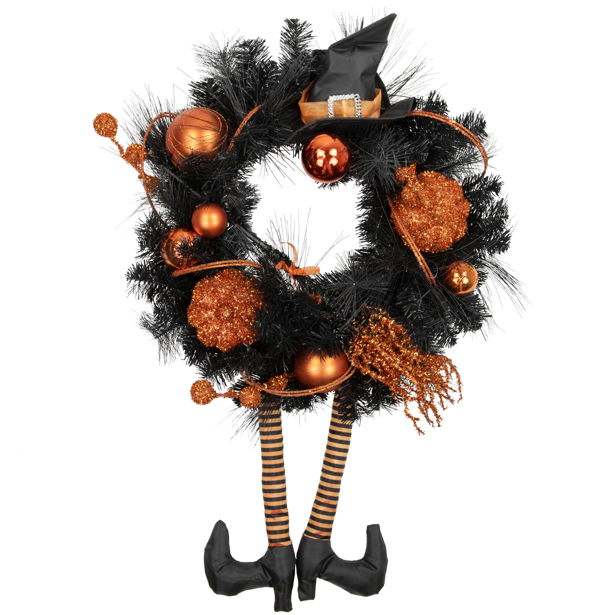 Northlight 35164157 2-ft 24-in Black Witch Artificial wreath