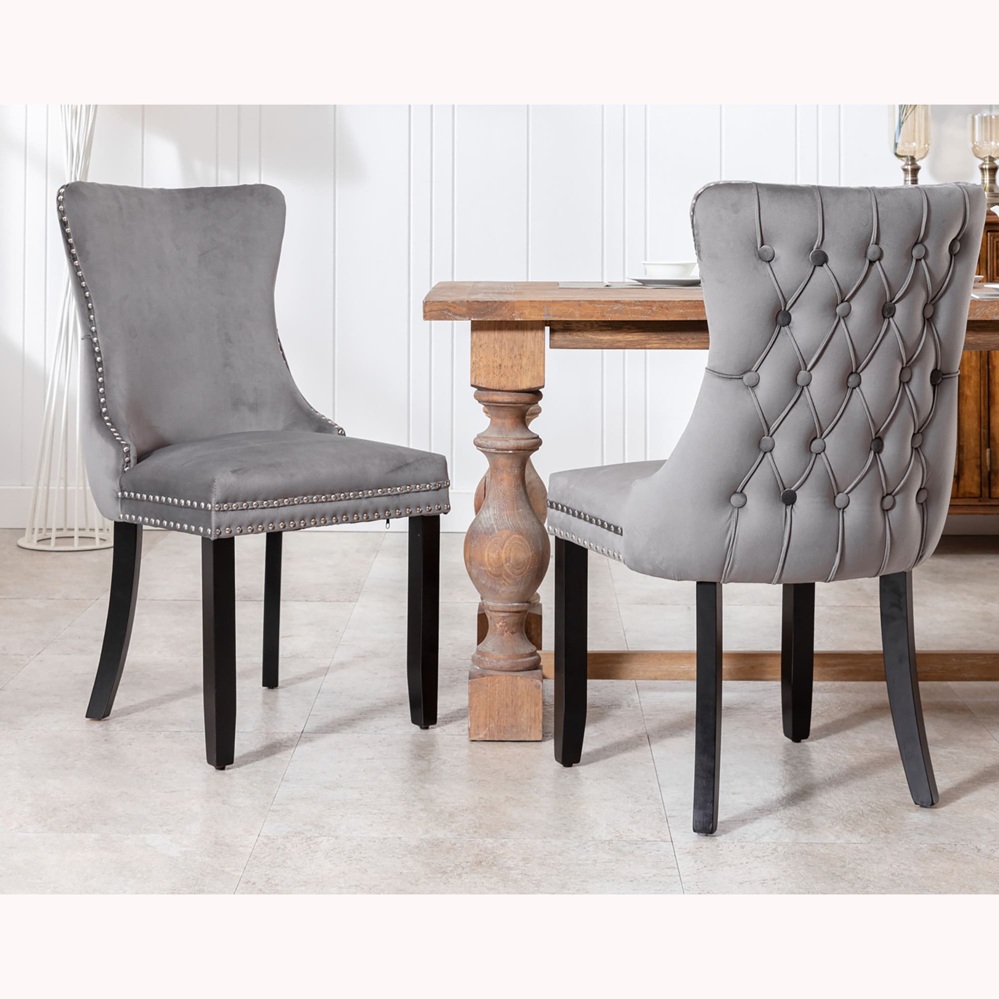 GZMR WF01-GC-V21-BL Dining-Chairs - View #2