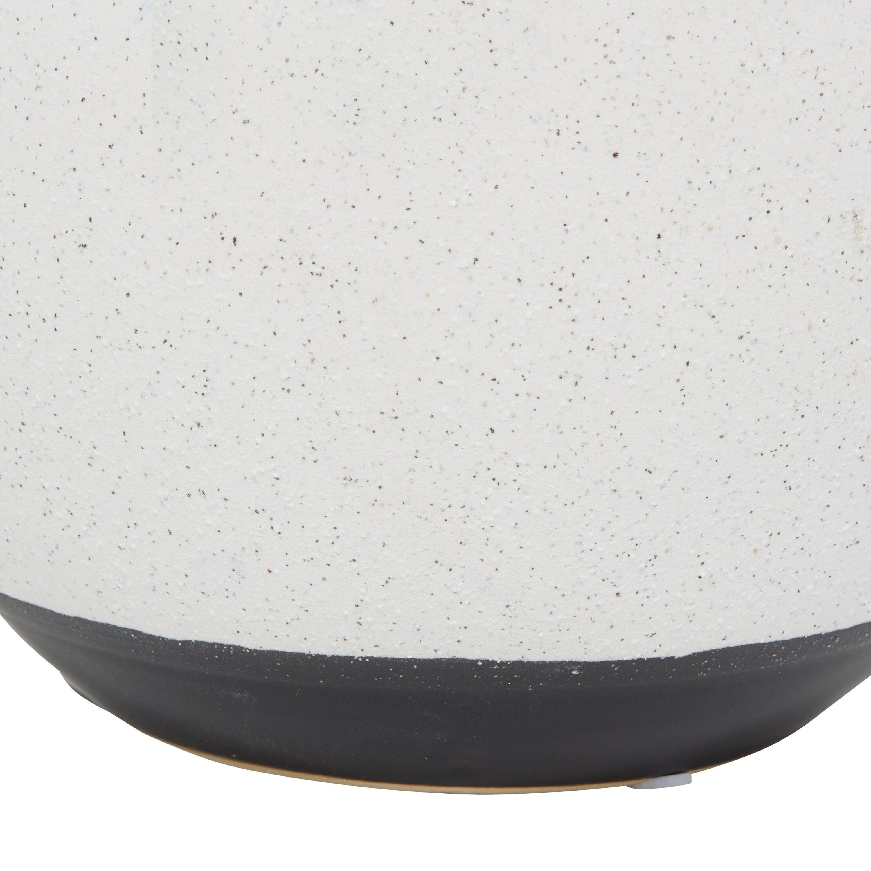 Handmade White and Blue Ceramic Bud Vase