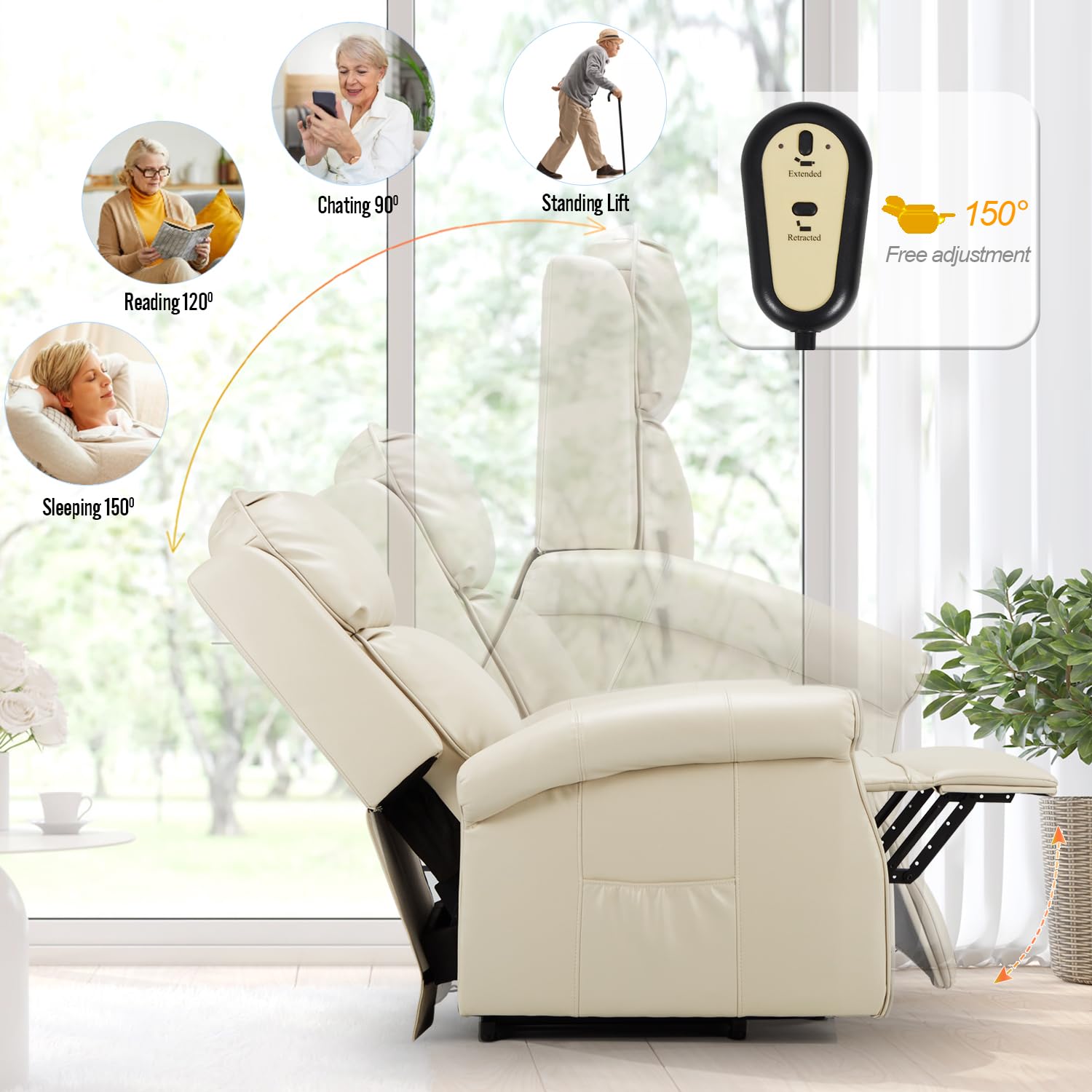 AECOJOY 13079UWH-LS01 recliners - View #3