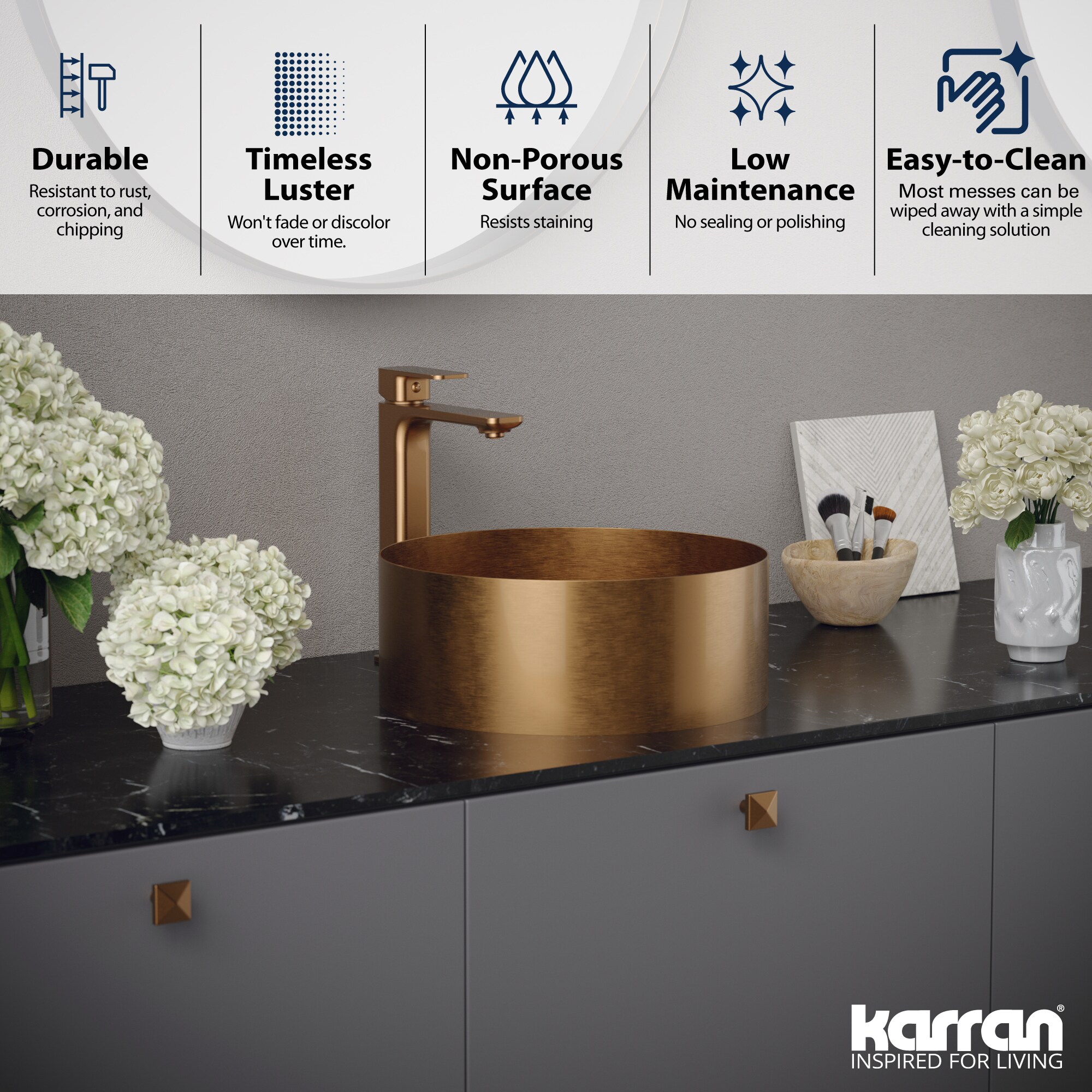 Karran CCV200BC Bath-Sink - View #5