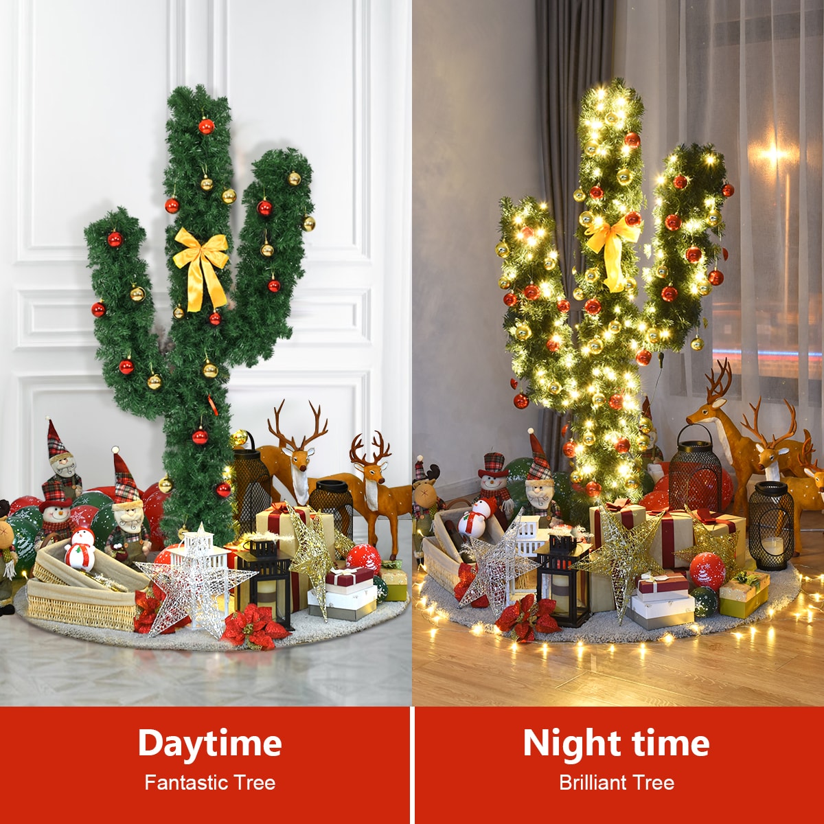 Costway CM20644 Artificial-Christmas-Trees - View #3
