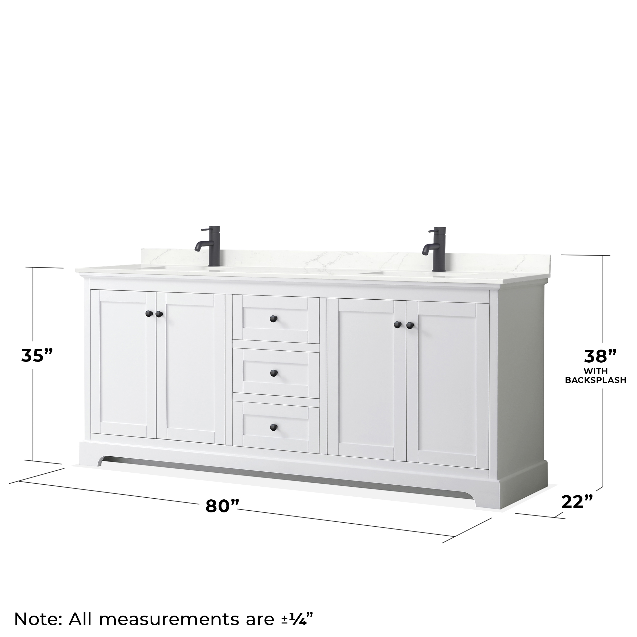 Wyndham Collection WCV232380DWBGTUNSMXX Bath-Vanity-Combo - View #5