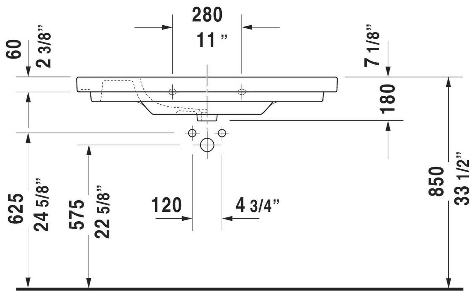 Duravit 03421000002 Bath-Sink - View #6