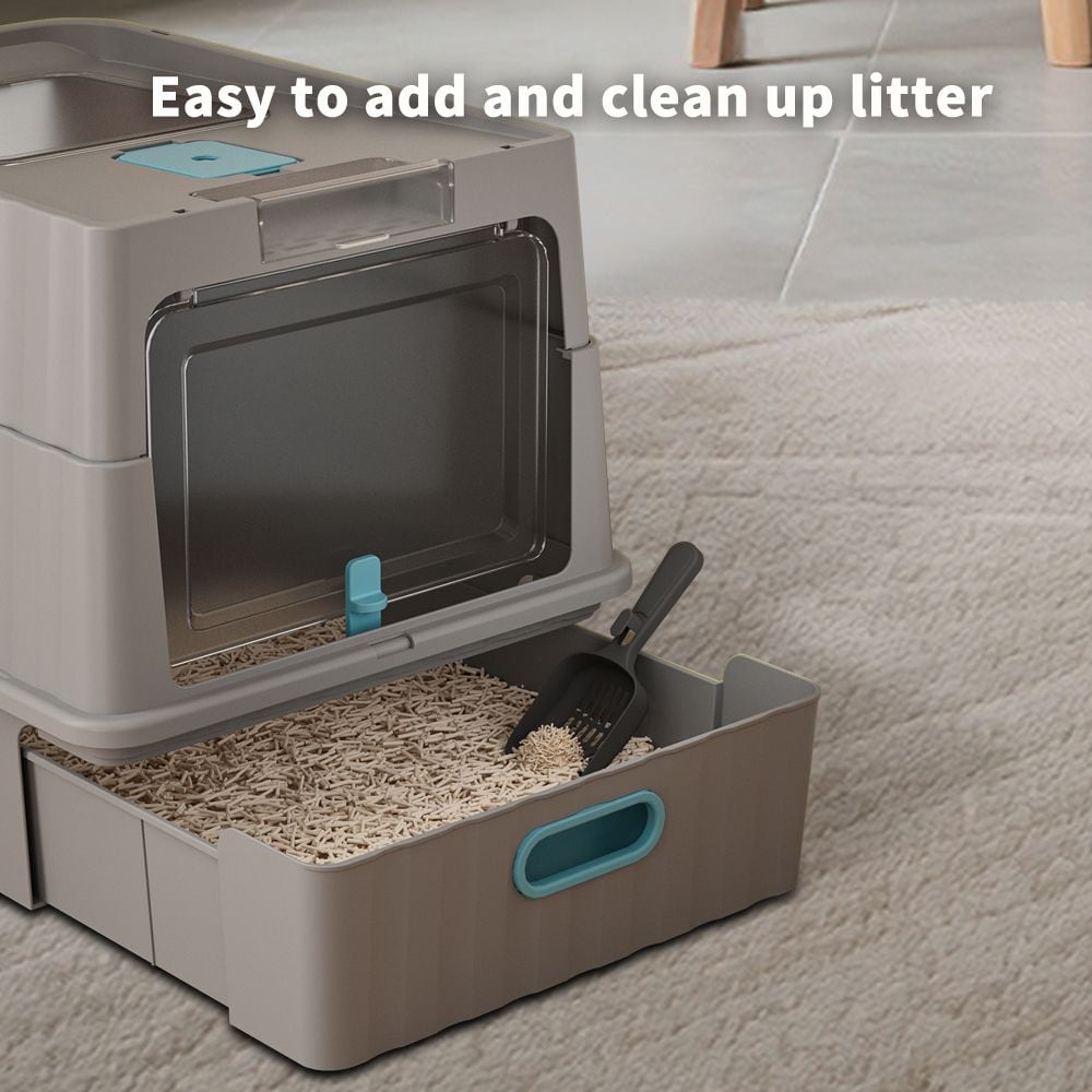 JUSHUA FL-7HYVAU Cat-Litter-Box - View #4