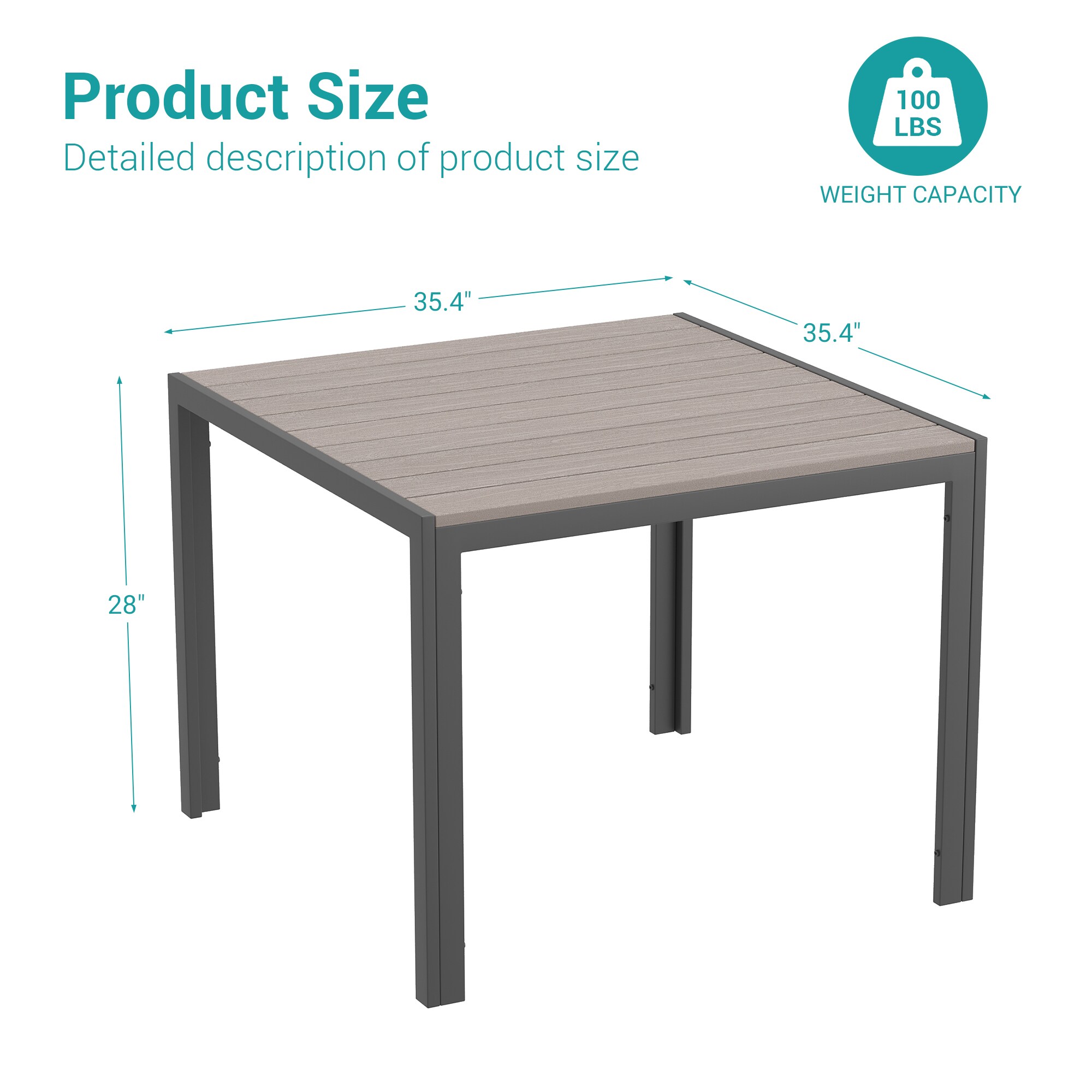 ACEGOSES LW-DS-265-T Patio-Tables - View #3