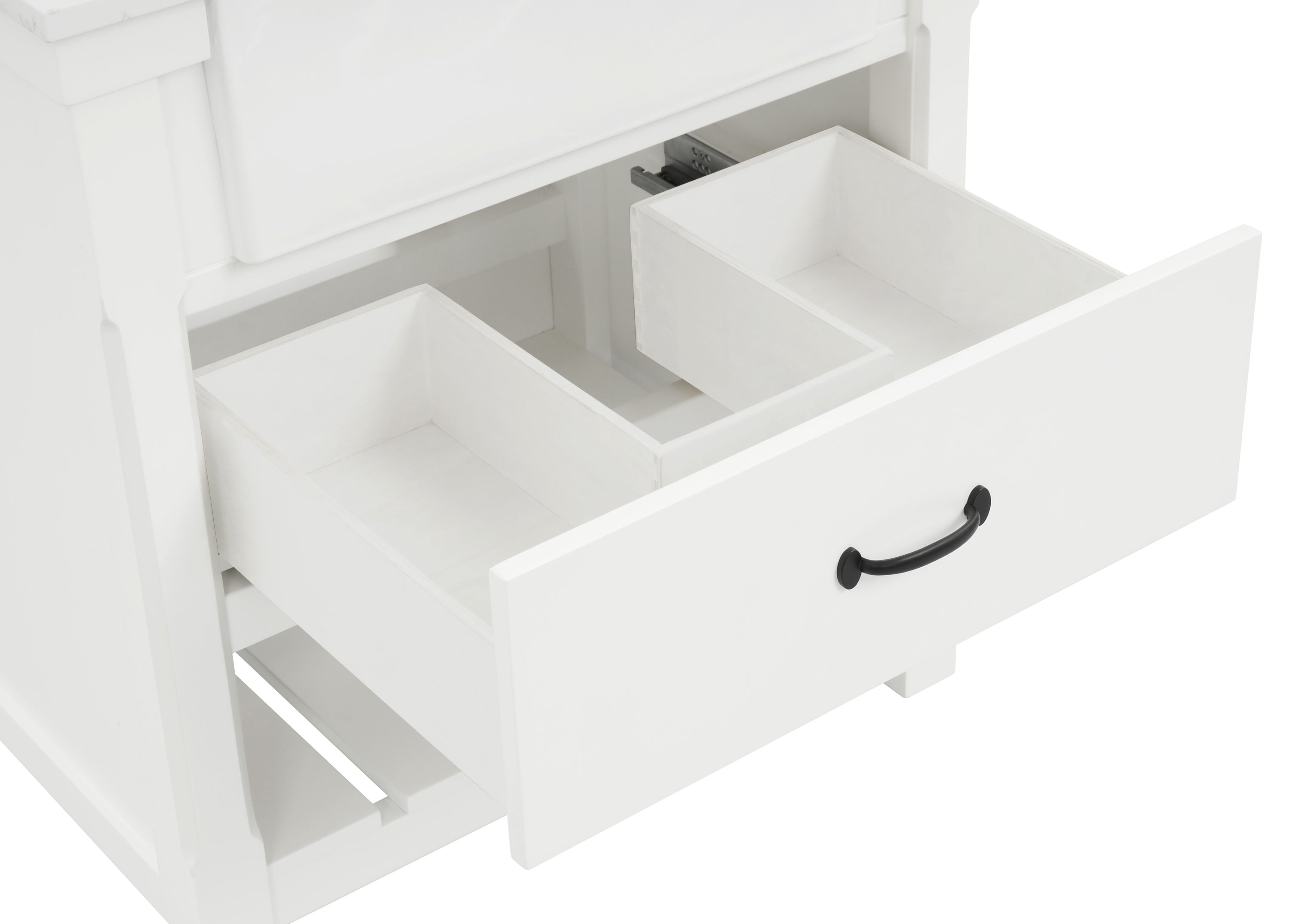 allen + roth Briar 30-in Carrara White Farmhouse Single Sink Bathroom ...