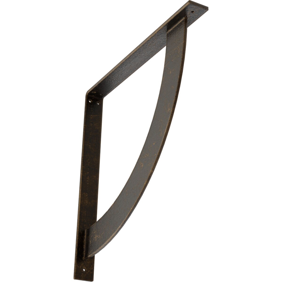 Ekena Millwork BKTM02X20X20BUABS Bulwark 20-in x 2-in x 20-in Antique brass Steel Mounting bracket