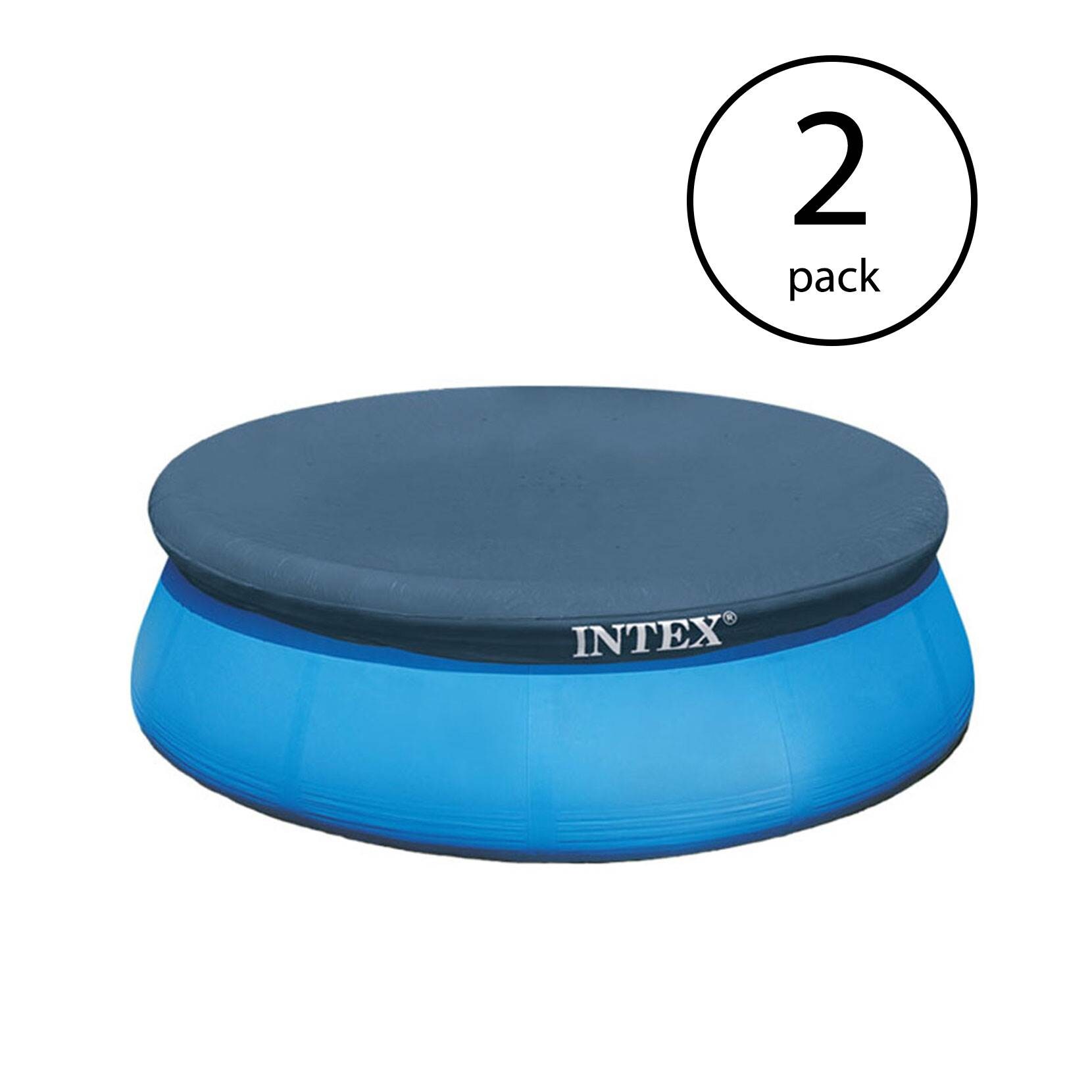 Intex 8-ft x 8-ft Polyethylene Safety Round Pool Cover in the Pool Covers  department at