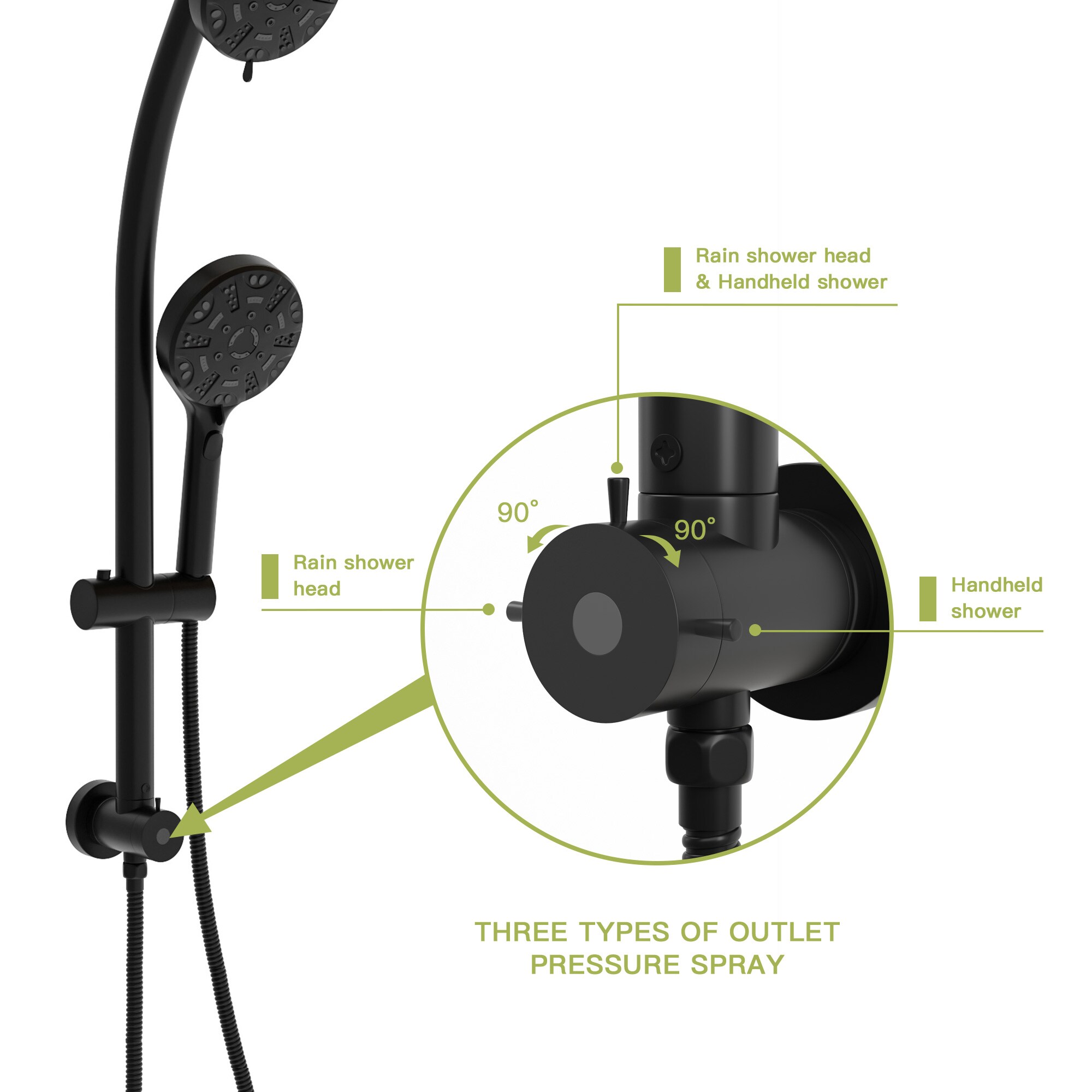 Vanityfus VFH-SLF17005-B Showerhead-Bar-Panels - View #4