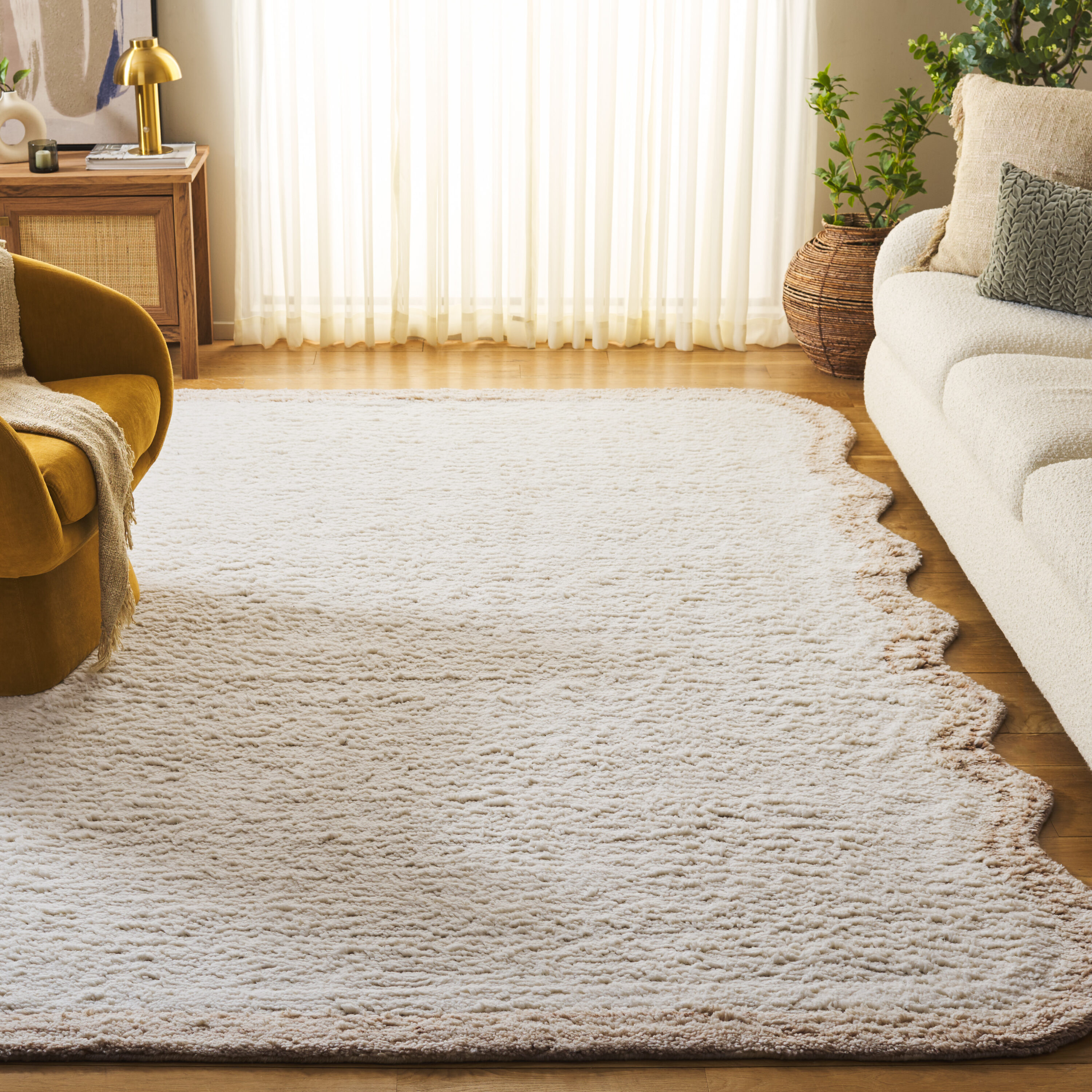  Vermont 210 Ivory Shag Flokati 10ft x 14ft Large Rectangle Rug