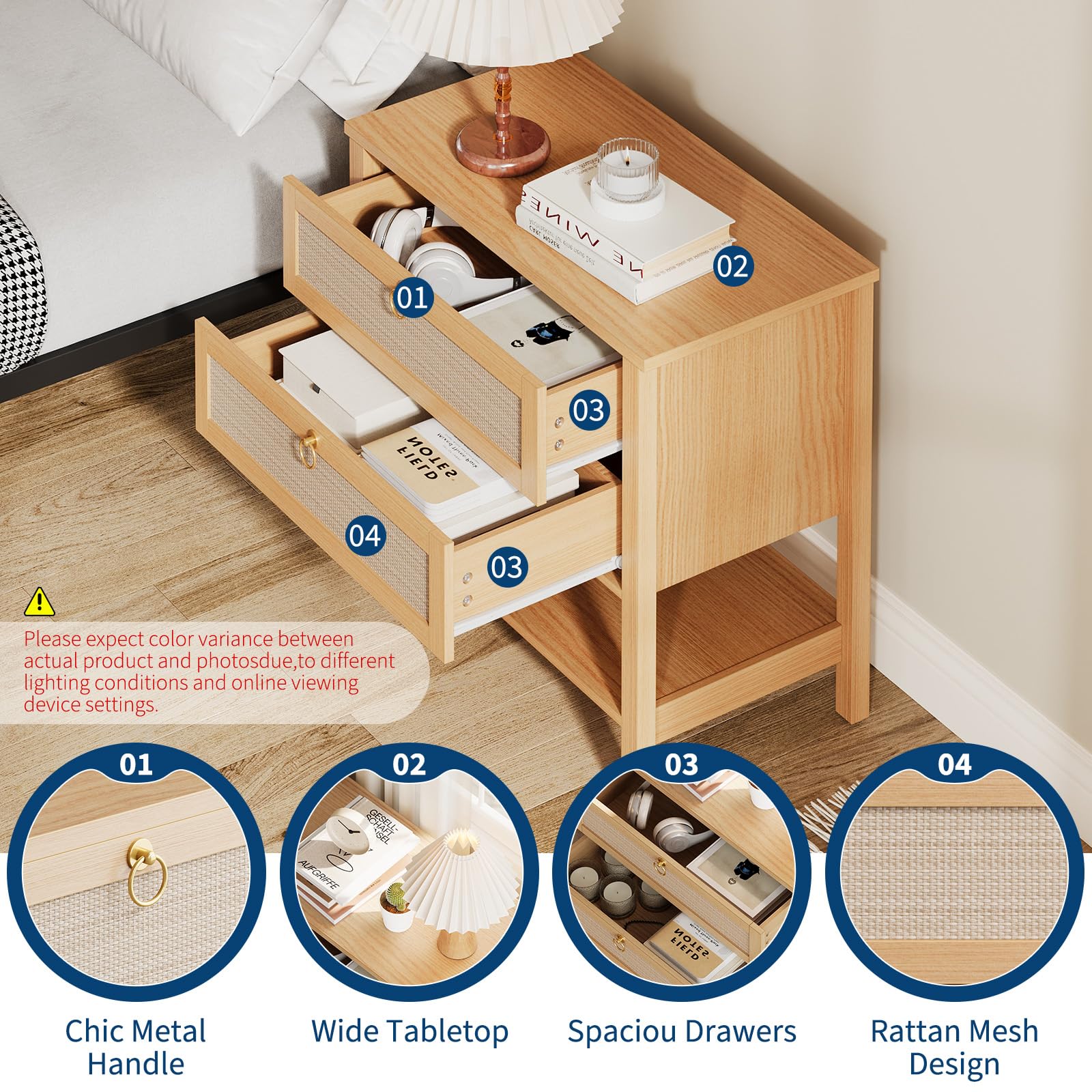 GarveeLife LSLX-PHK-34RF nightstands - View #5