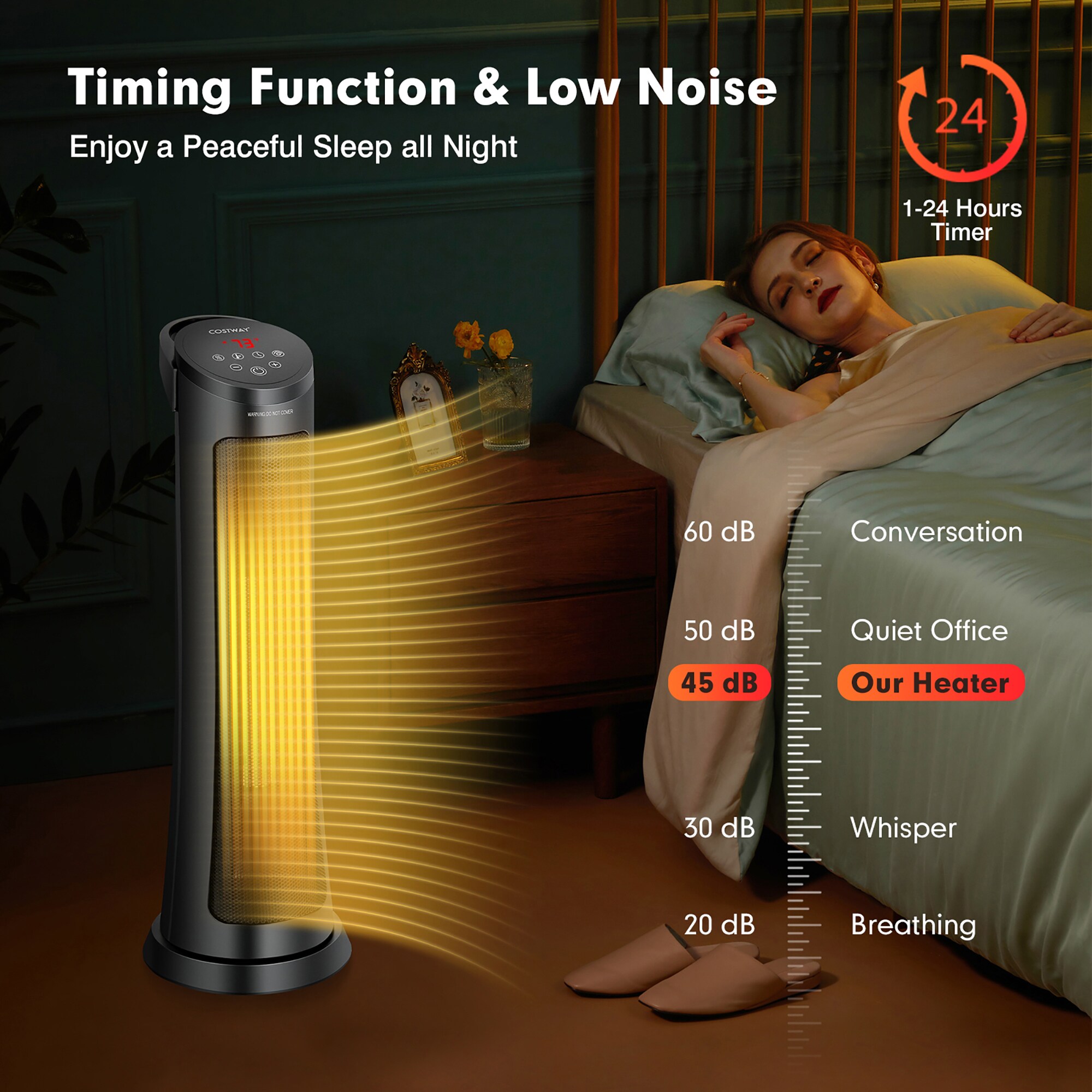 Goplus EP25439US-BK Portable-Electric-Heat - View #6