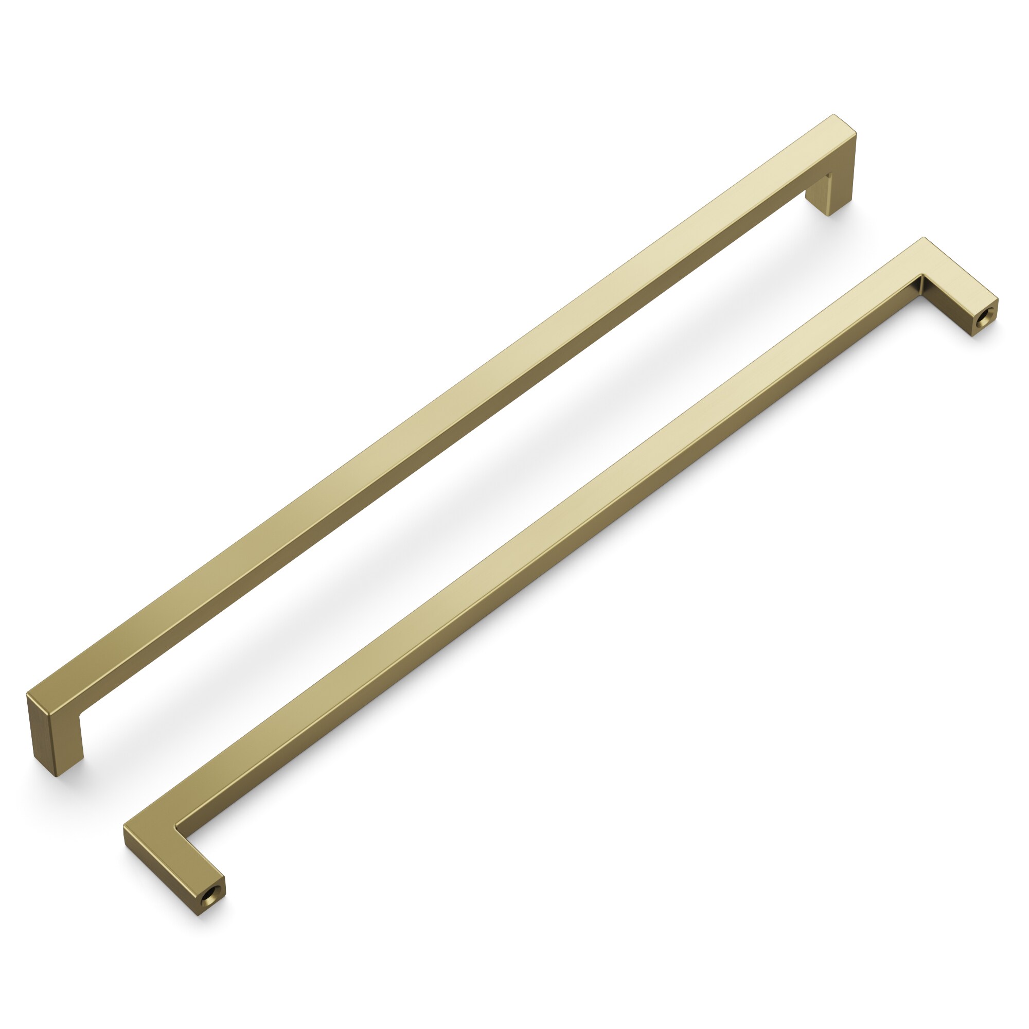 Hickory Hardware HH075336-EGN-5B Skylight 12-in , 305mm Center to Center Elusive Golden Nickel Rectangular Handle 5 -Pack